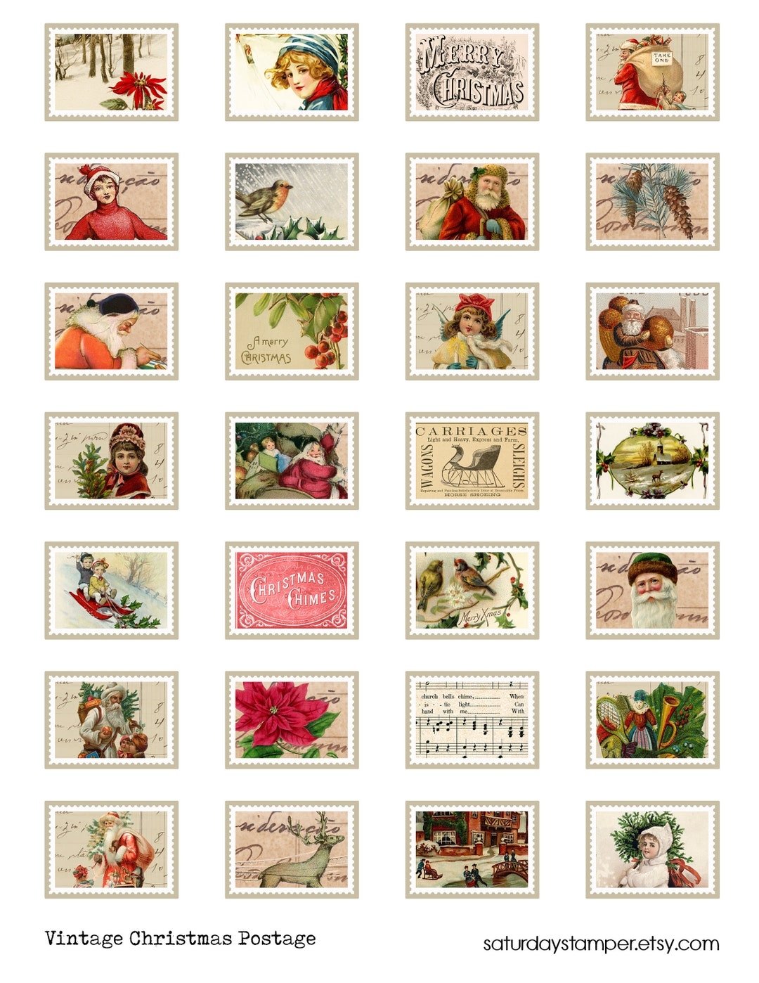 Free Printable Postage Stamps