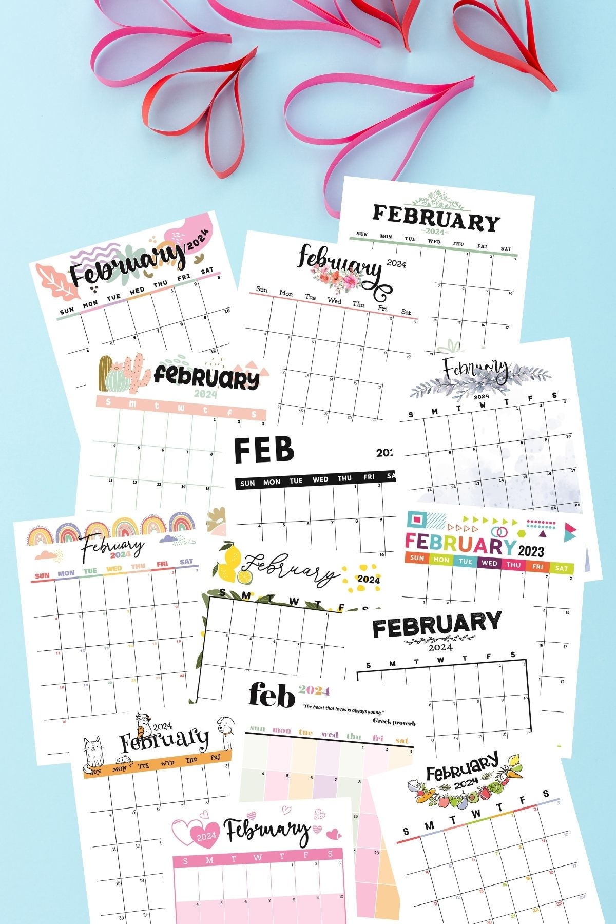 February 2024 Calendar Templates 14 Free Printables Savor Savvy
