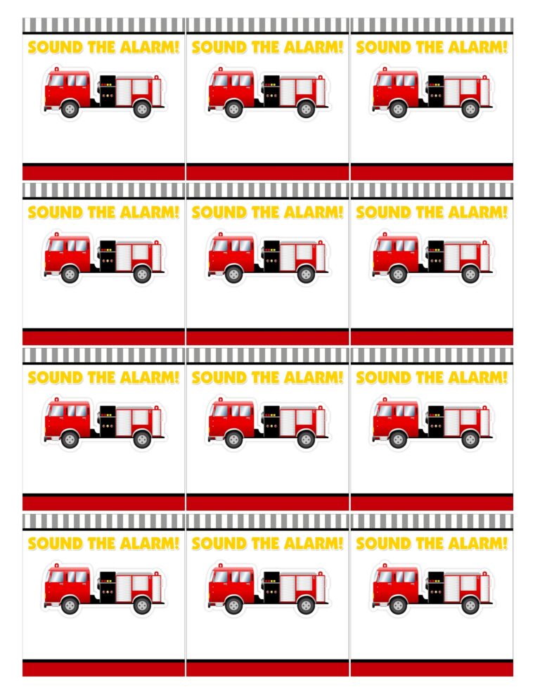 Fire Truck Birthday Party With FREE Printables How To Nest For Less 