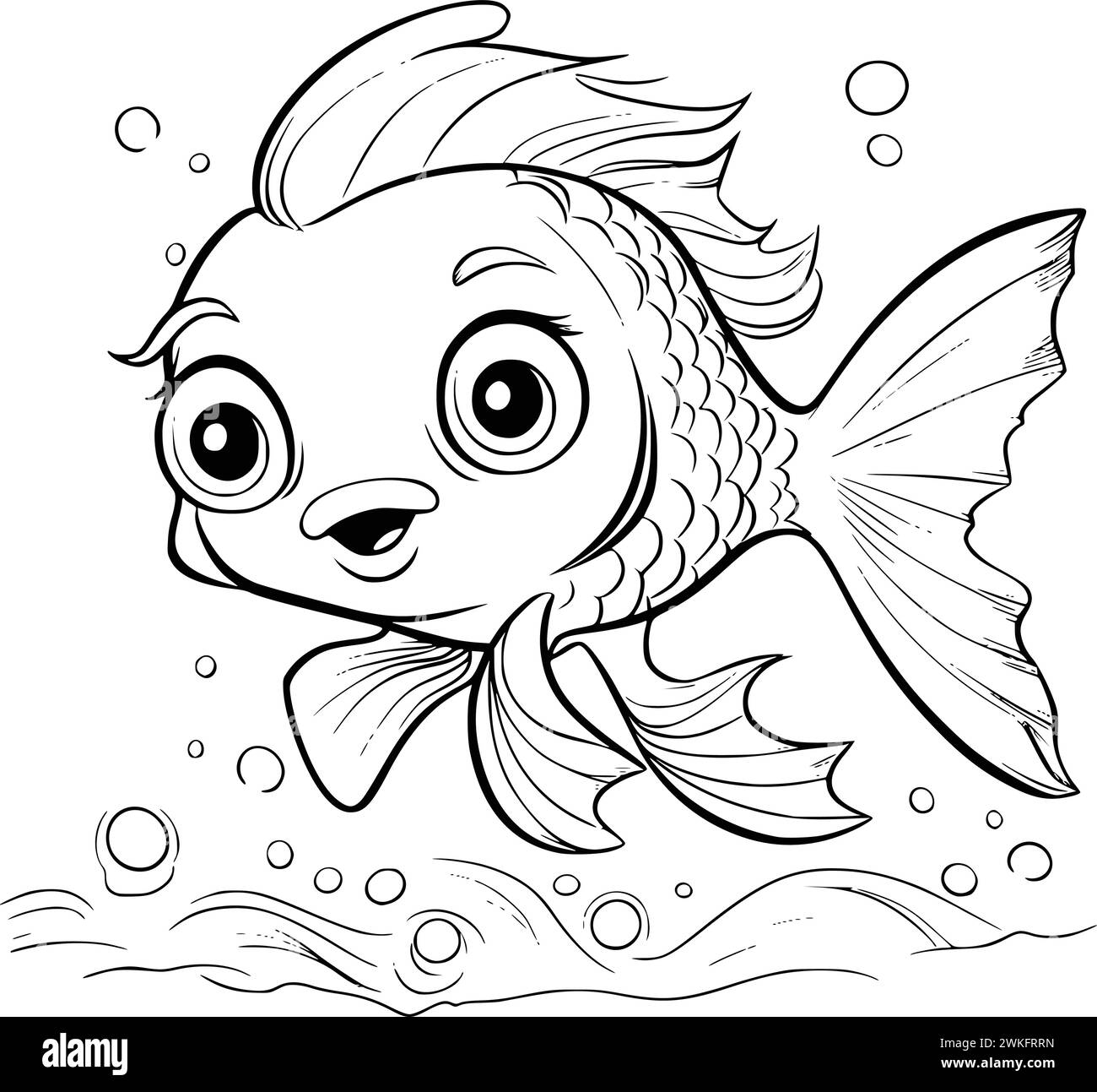 Fish Coloring Pages Free Printable Hi res Stock Photography And 