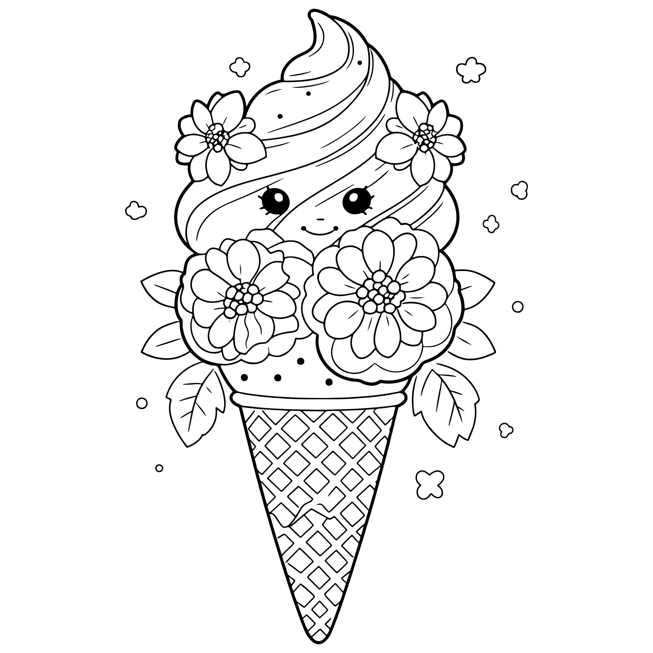 Free Printable Ice Cream Coloring Pages