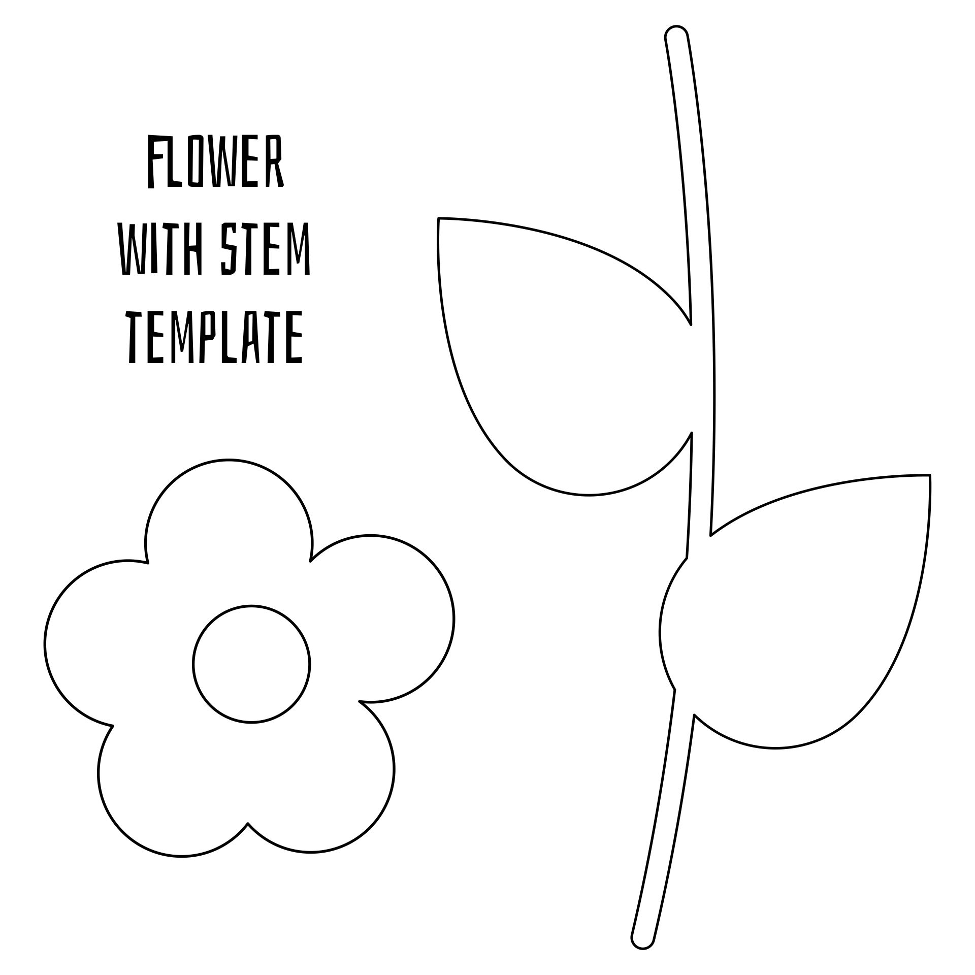 Flower Stems 7 Free PDF Printables Printablee Worksheets Library