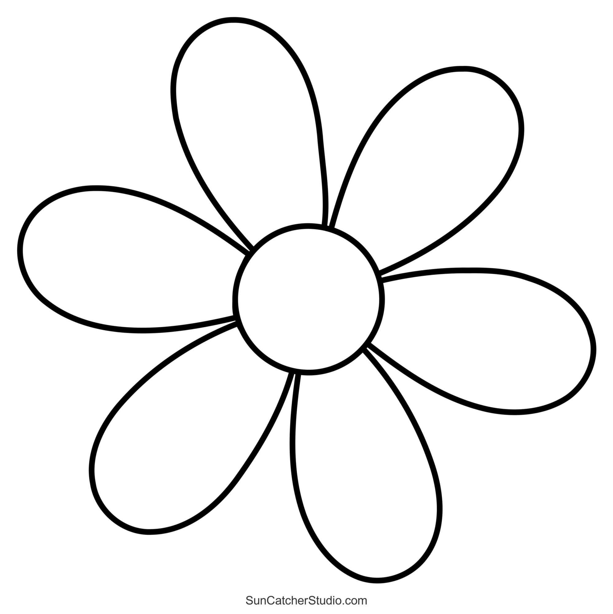 Flower Templates Patterns SVG Files Printable Stencils Free Printables Monograms Design Tools Patterns U0026 DIY Projects