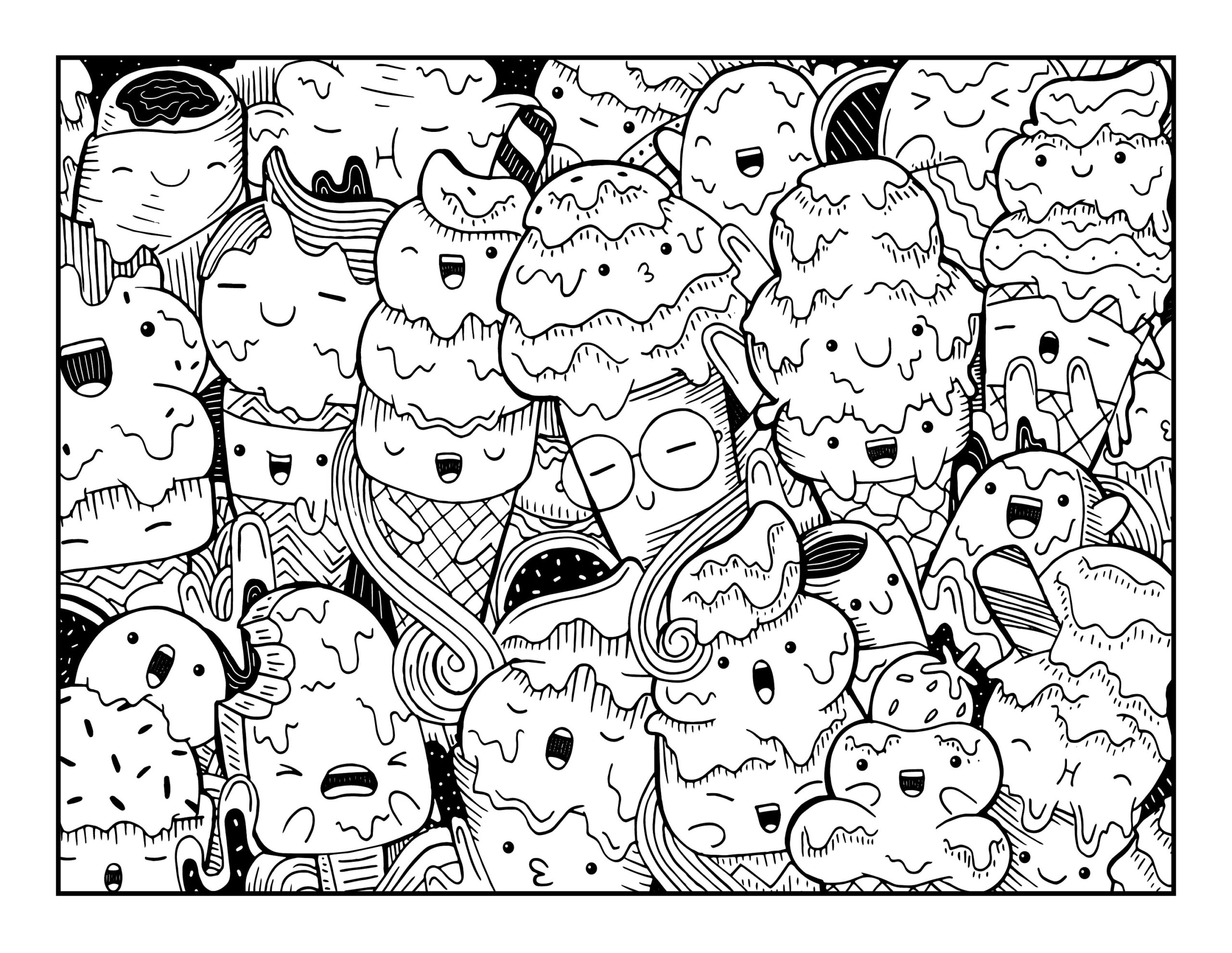Free Food Printable Coloring Pages