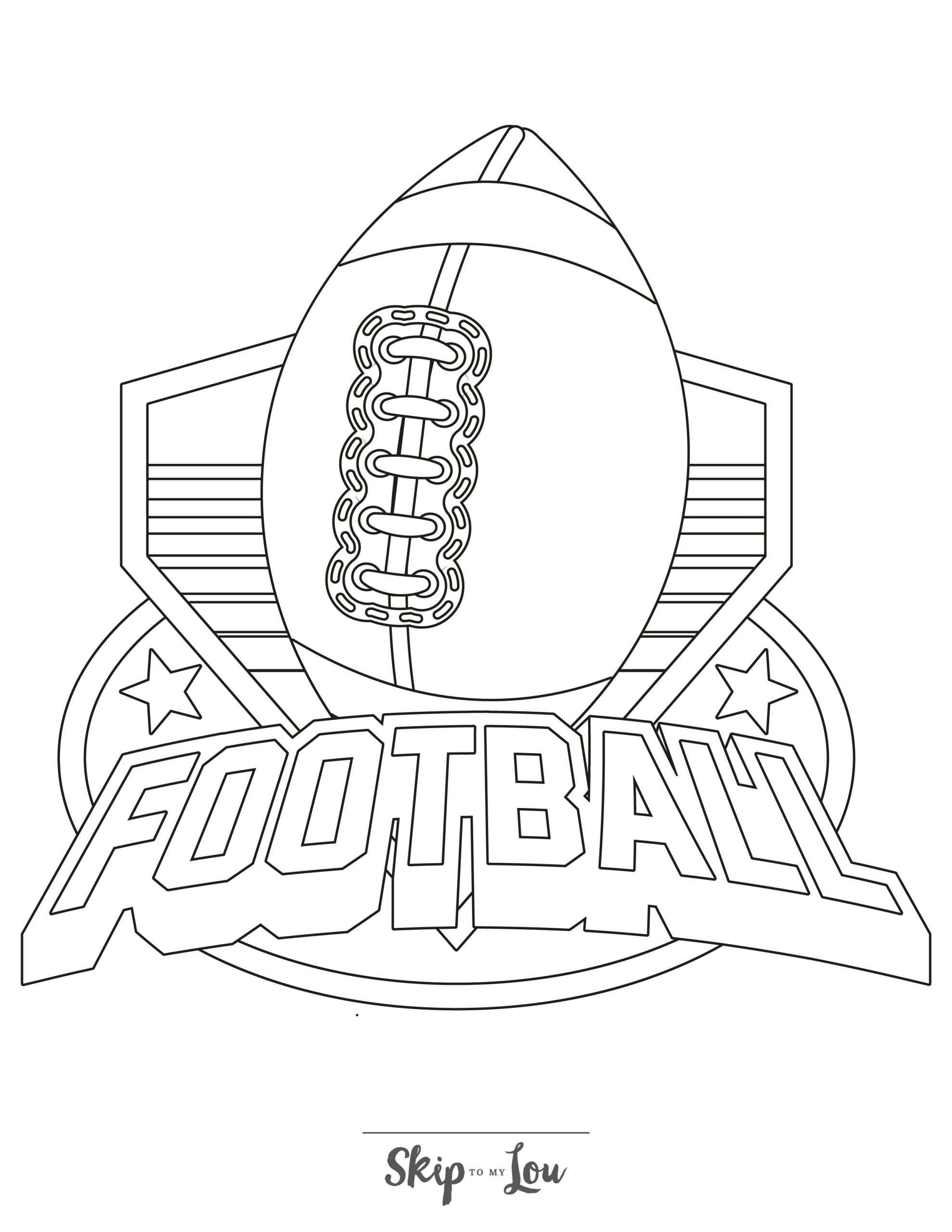 Football Coloring Sheets Free Printable