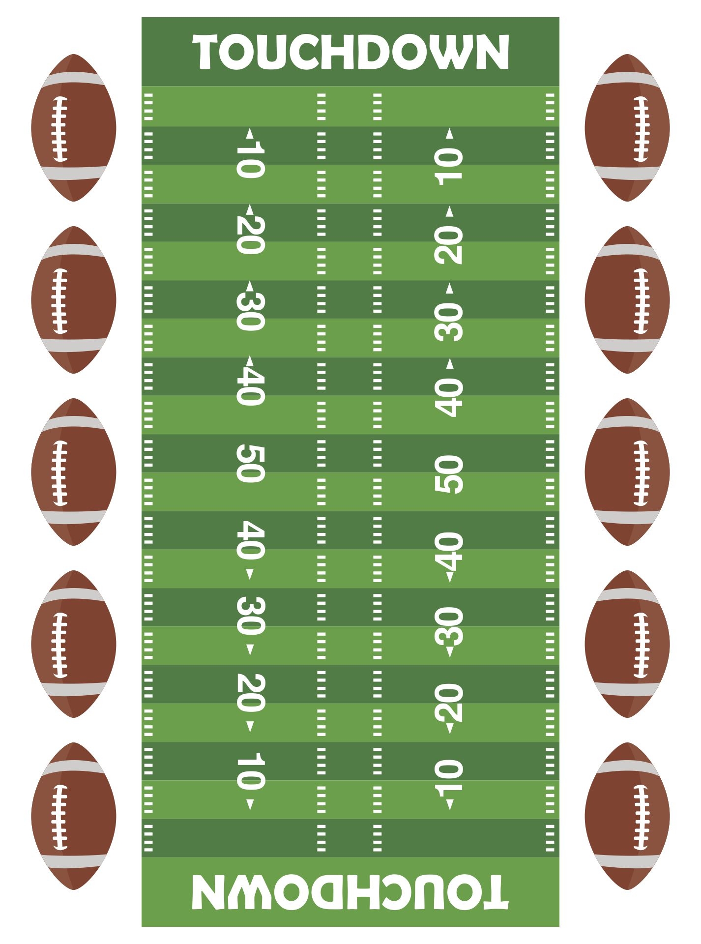 Free Football Template Printable