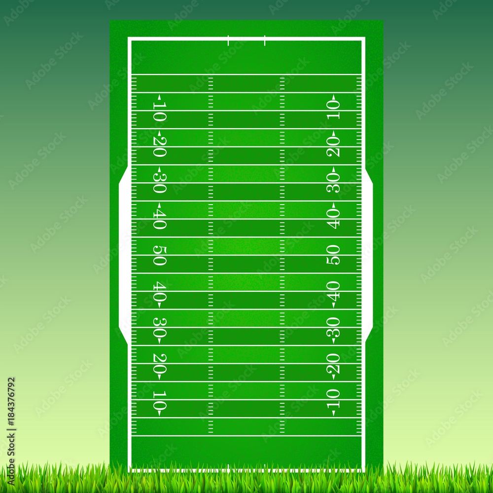 Football Field With Grass On Green Backdrop Background For 