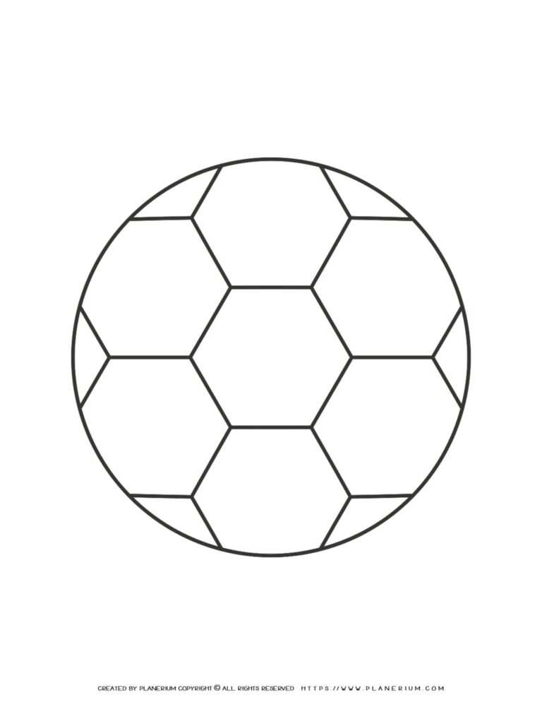 Football Outline Coloring Page