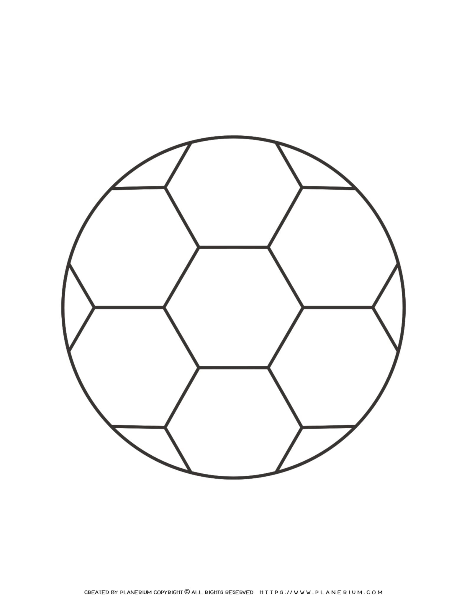 Football Outline Coloring Page