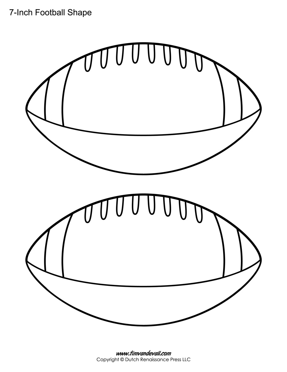 Free Printable Football Cutouts