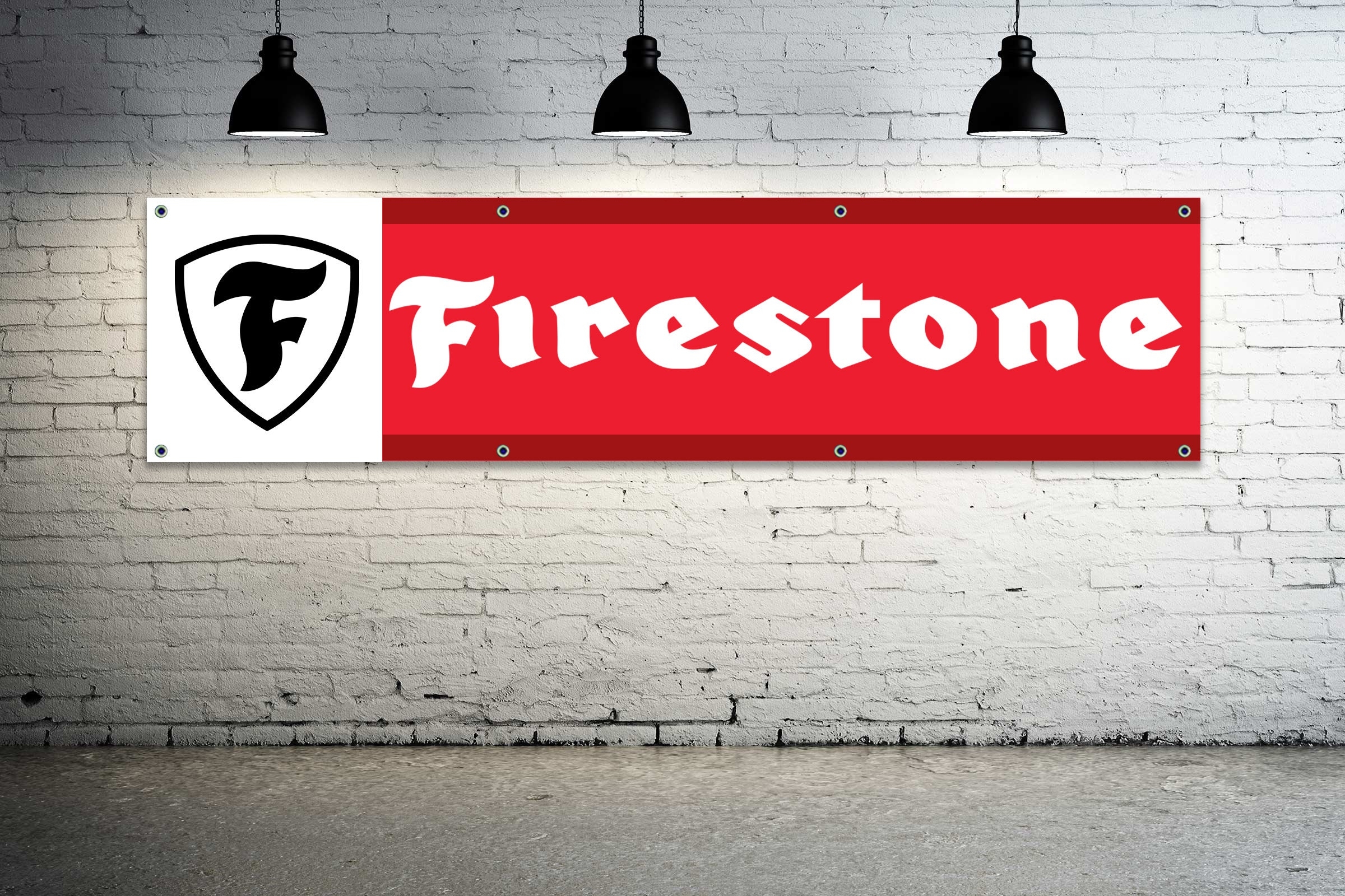 For FIRESTONE Tire Brand Exposure Vinyl Banner Sign Tires Auto 