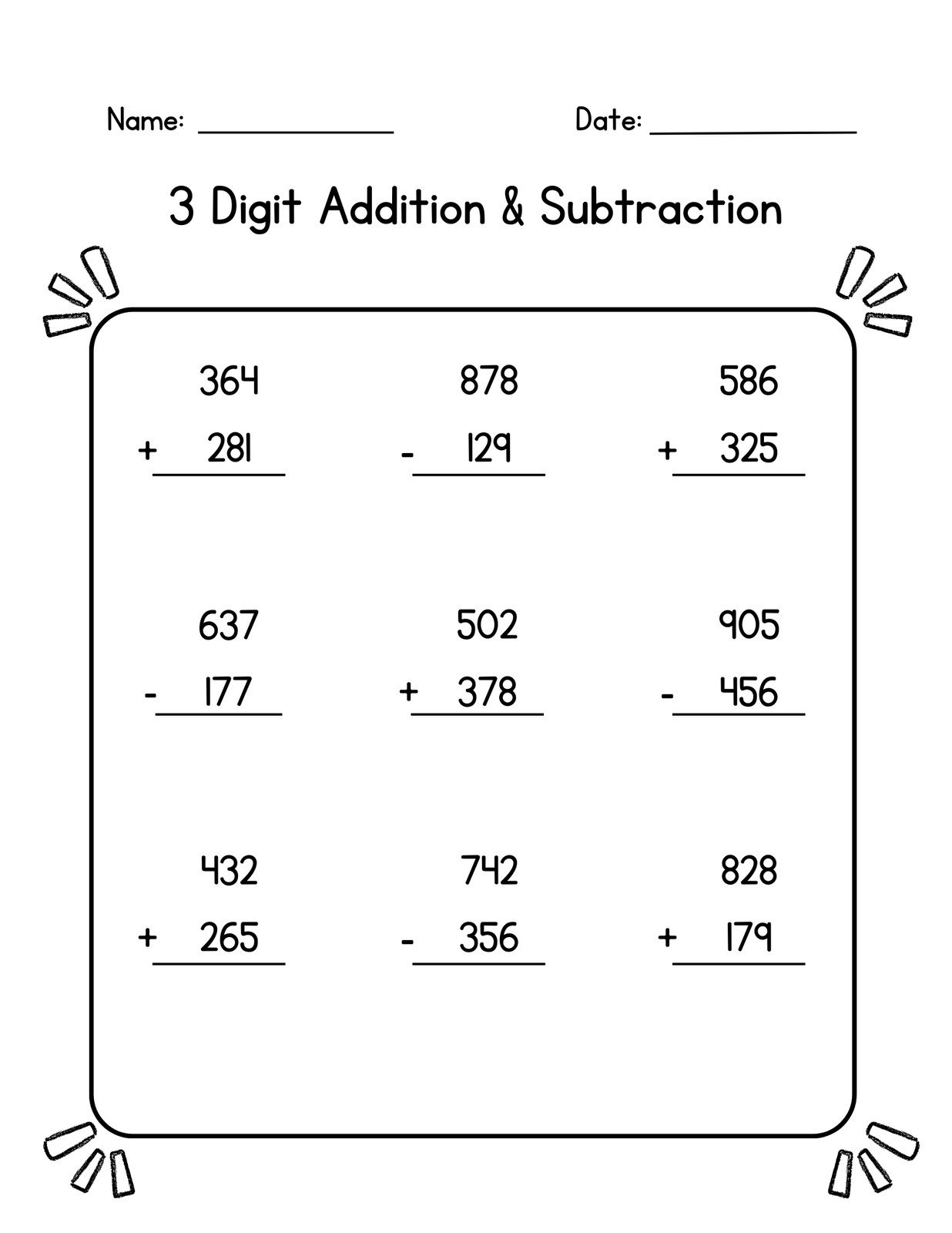 3rd Grade Free Printable Worksheets