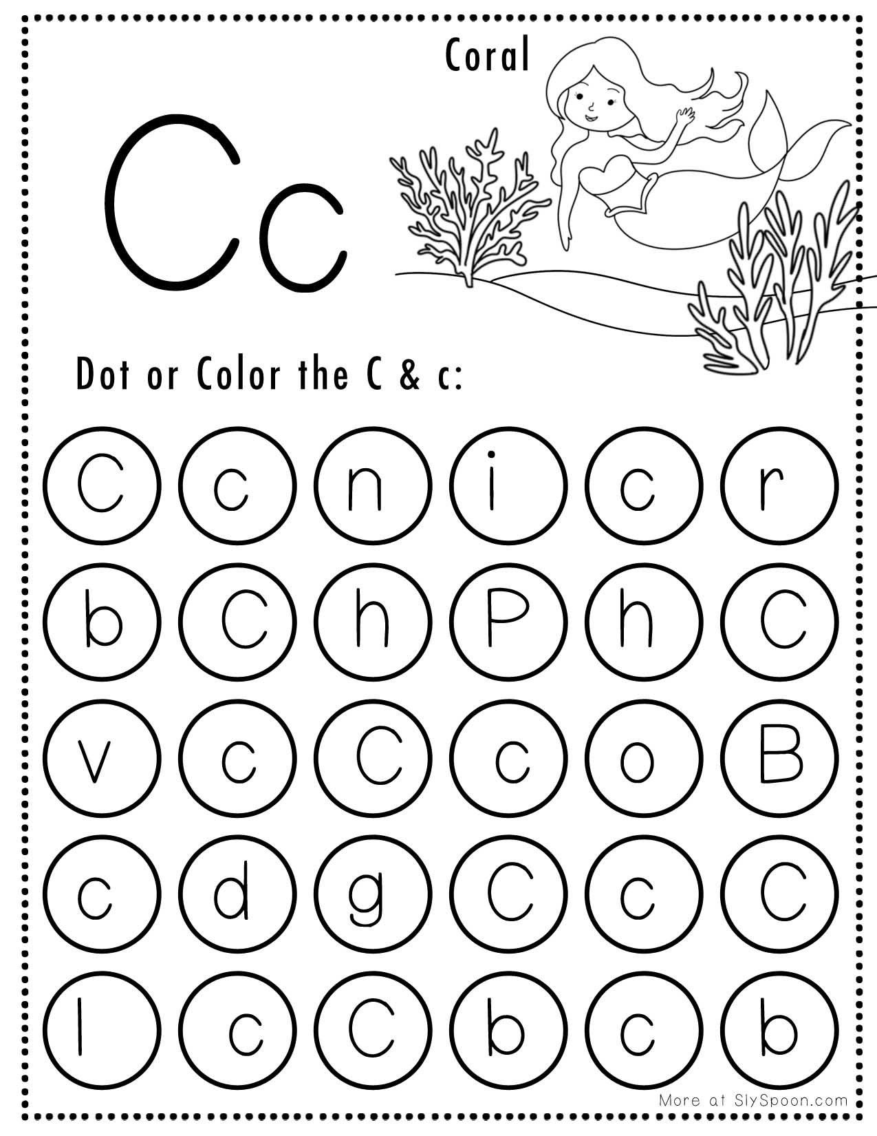 Free Printable Letter C
