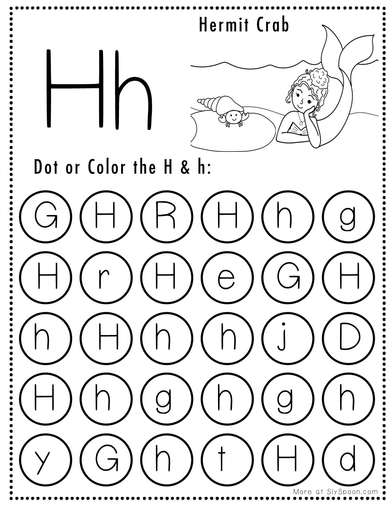 Free Printable Letter H Worksheets