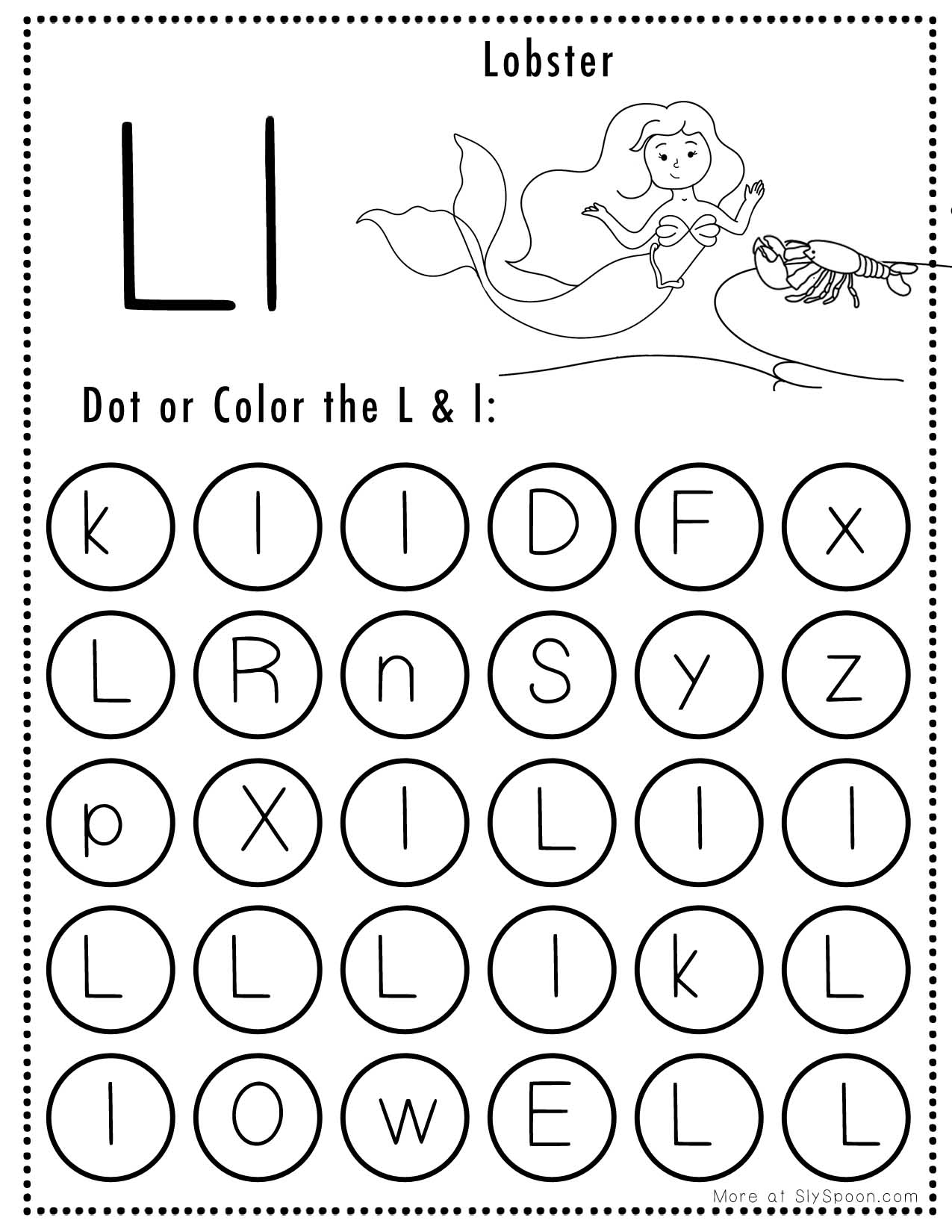 Free Printable Letter L