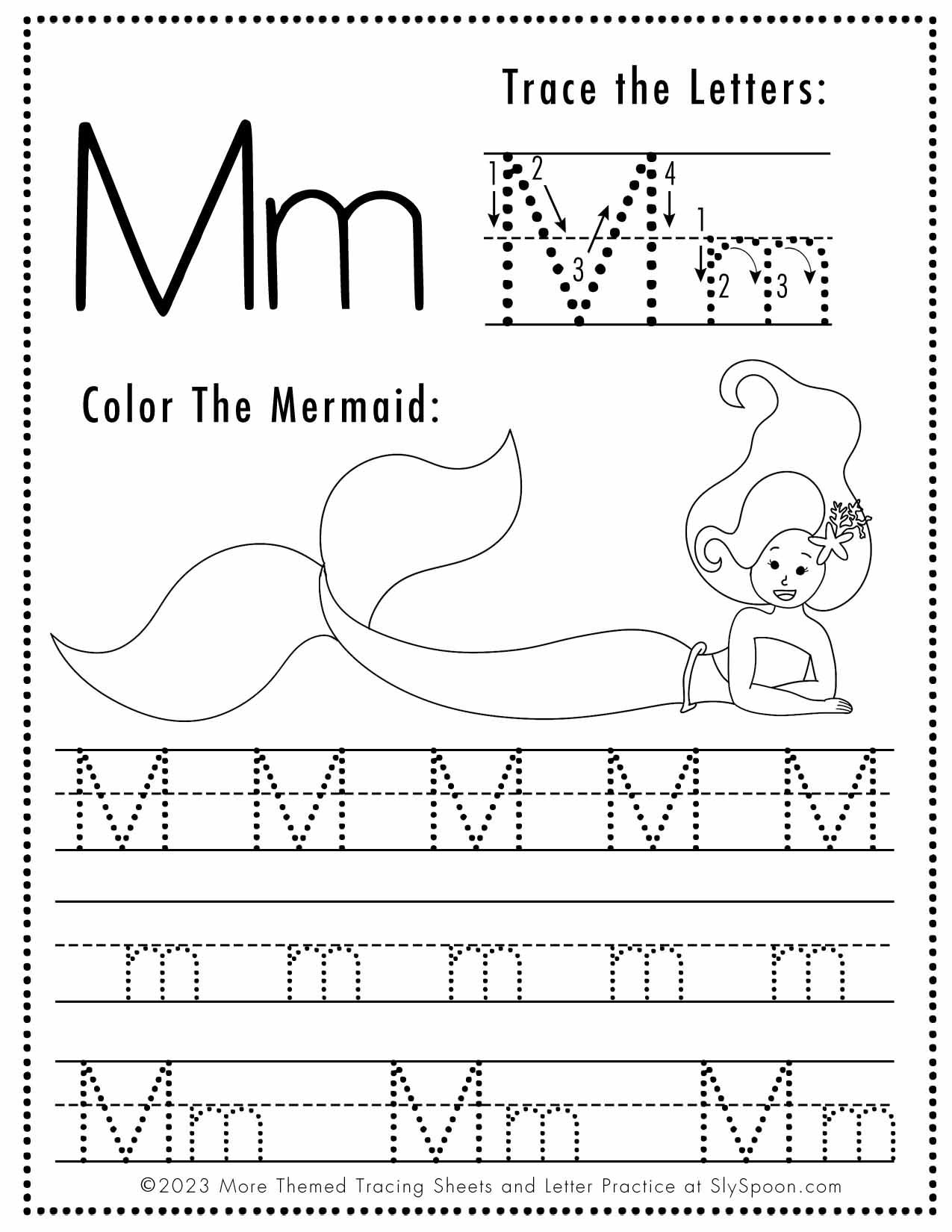Letter M Printable Free