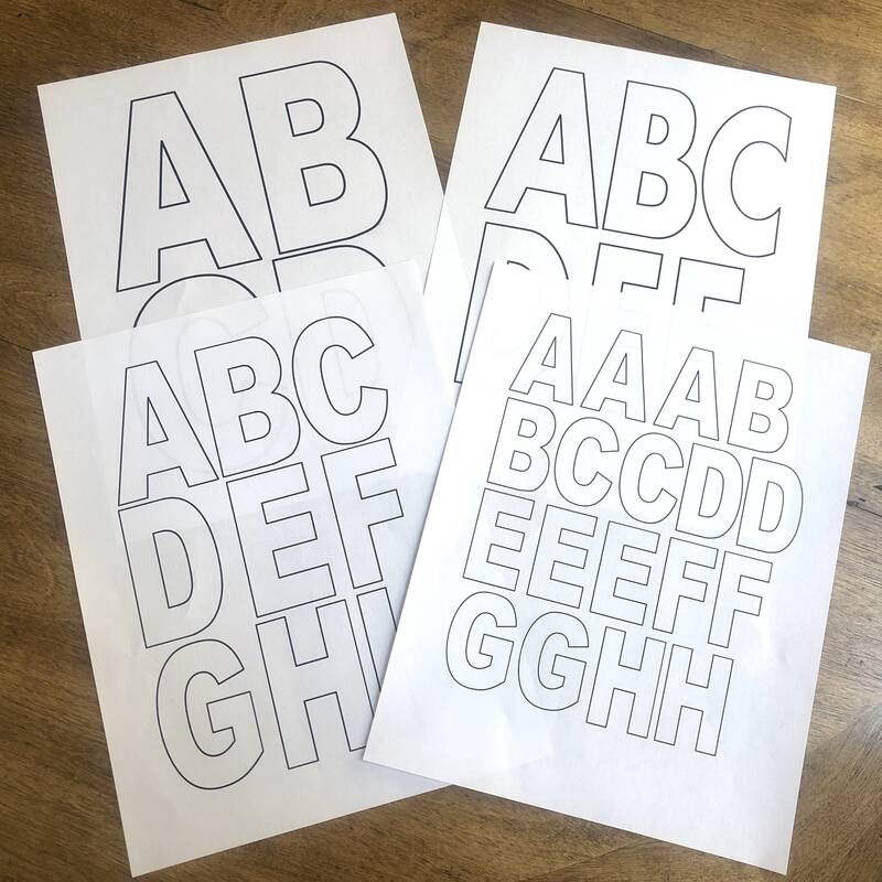 Free Alphabet Printables Letters Worksheets Stencils U0026 ABC Worksheets Library