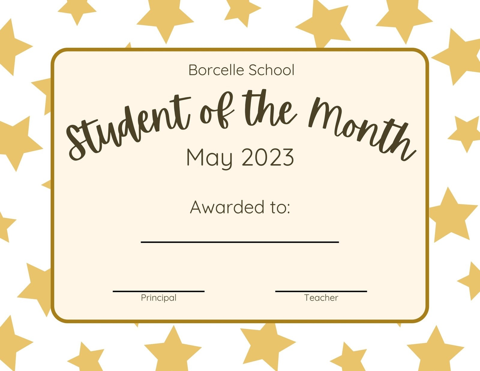 Free And Customizable Award Templates