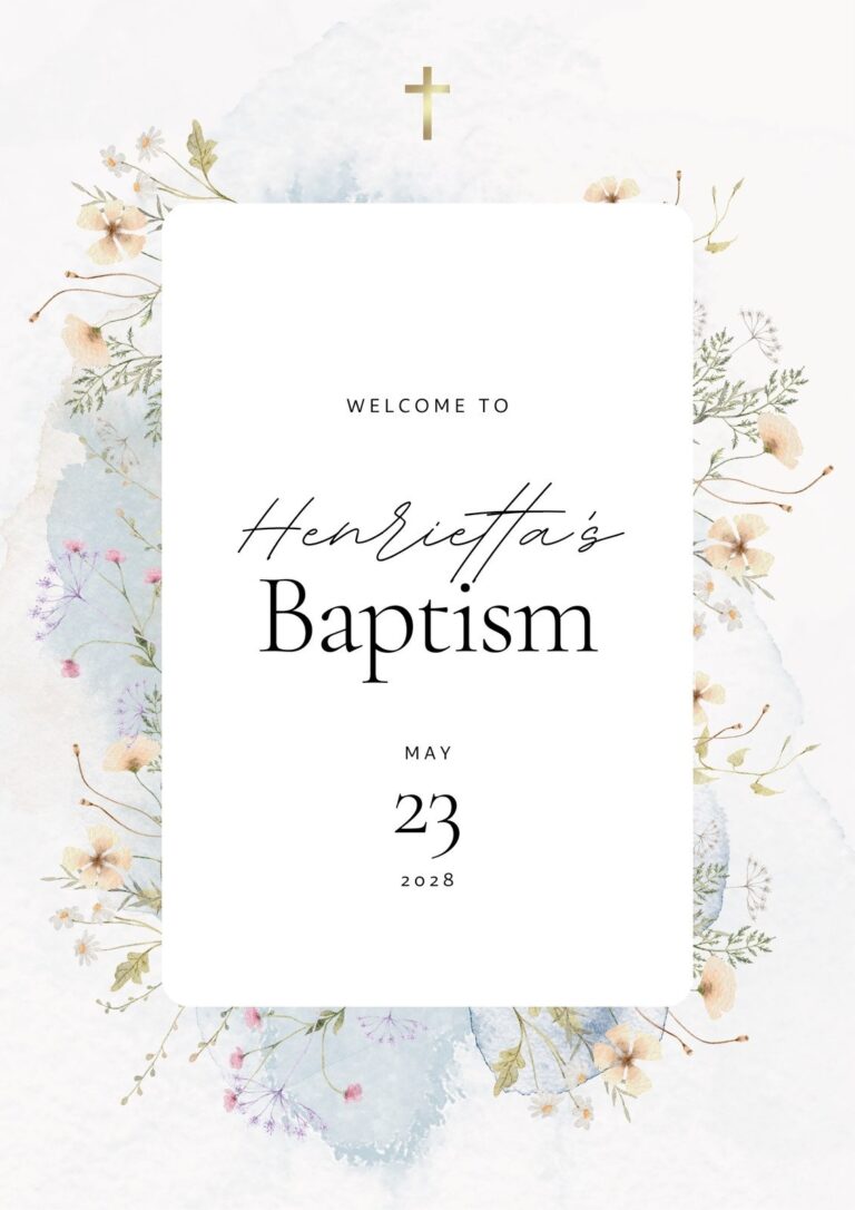 Free And Customizable Baptism Templates Canva