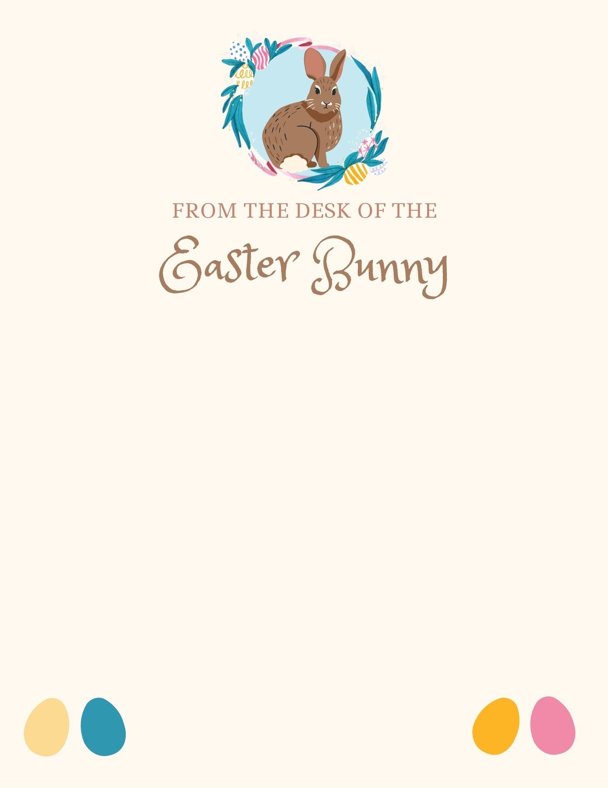 Free And Customizable Easter Bunny Templates