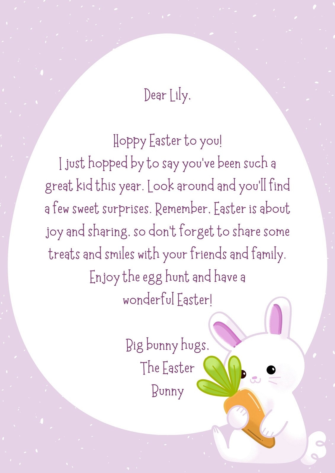Free And Customizable Easter Bunny Templates