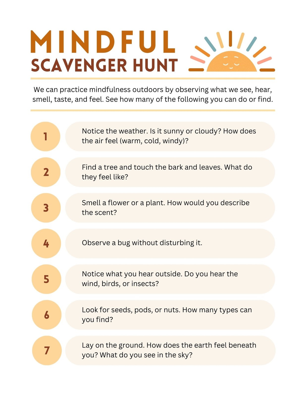 Free And Customizable Scavenger Hunt Templates