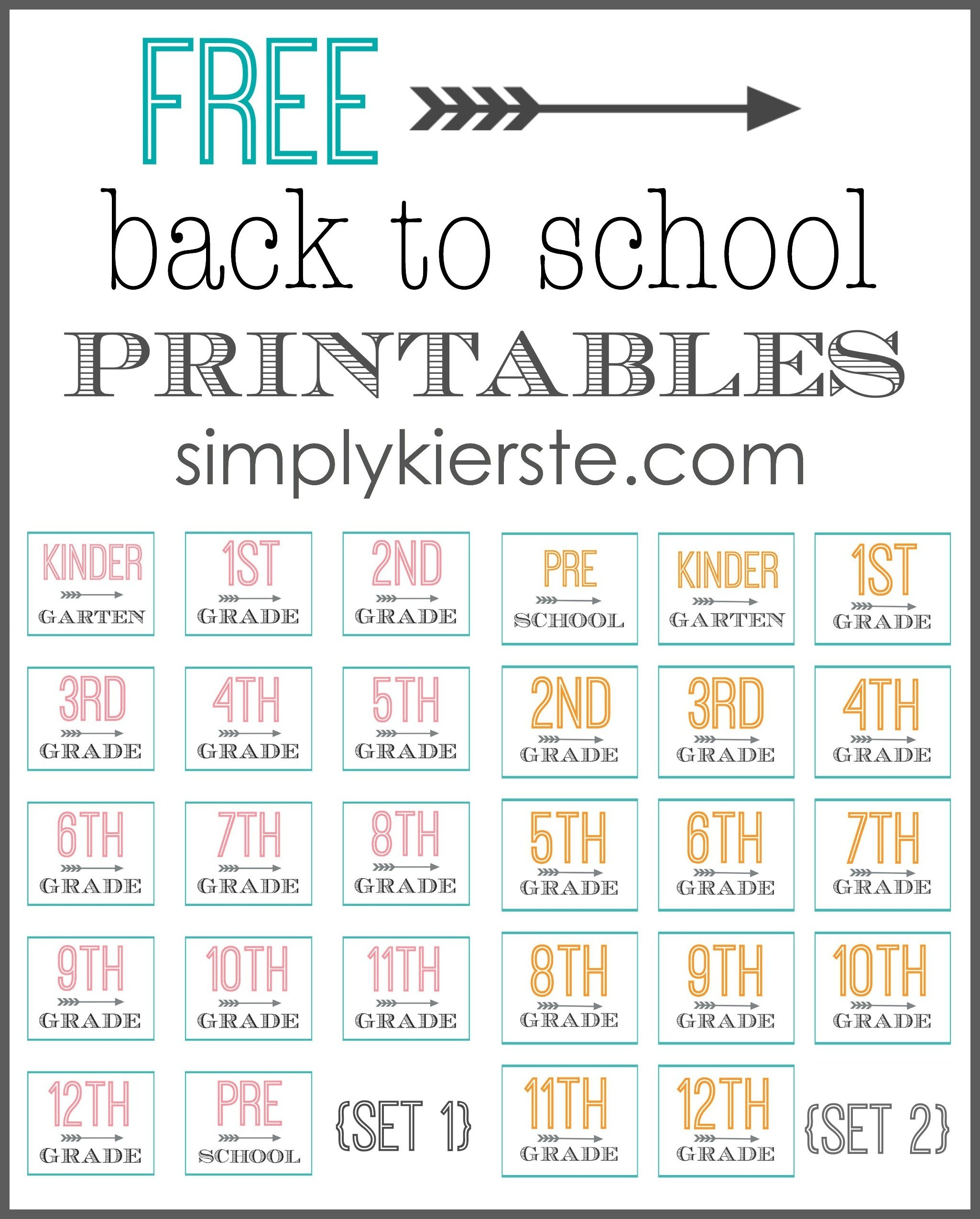Free Back To School Printables Oldsaltfarm