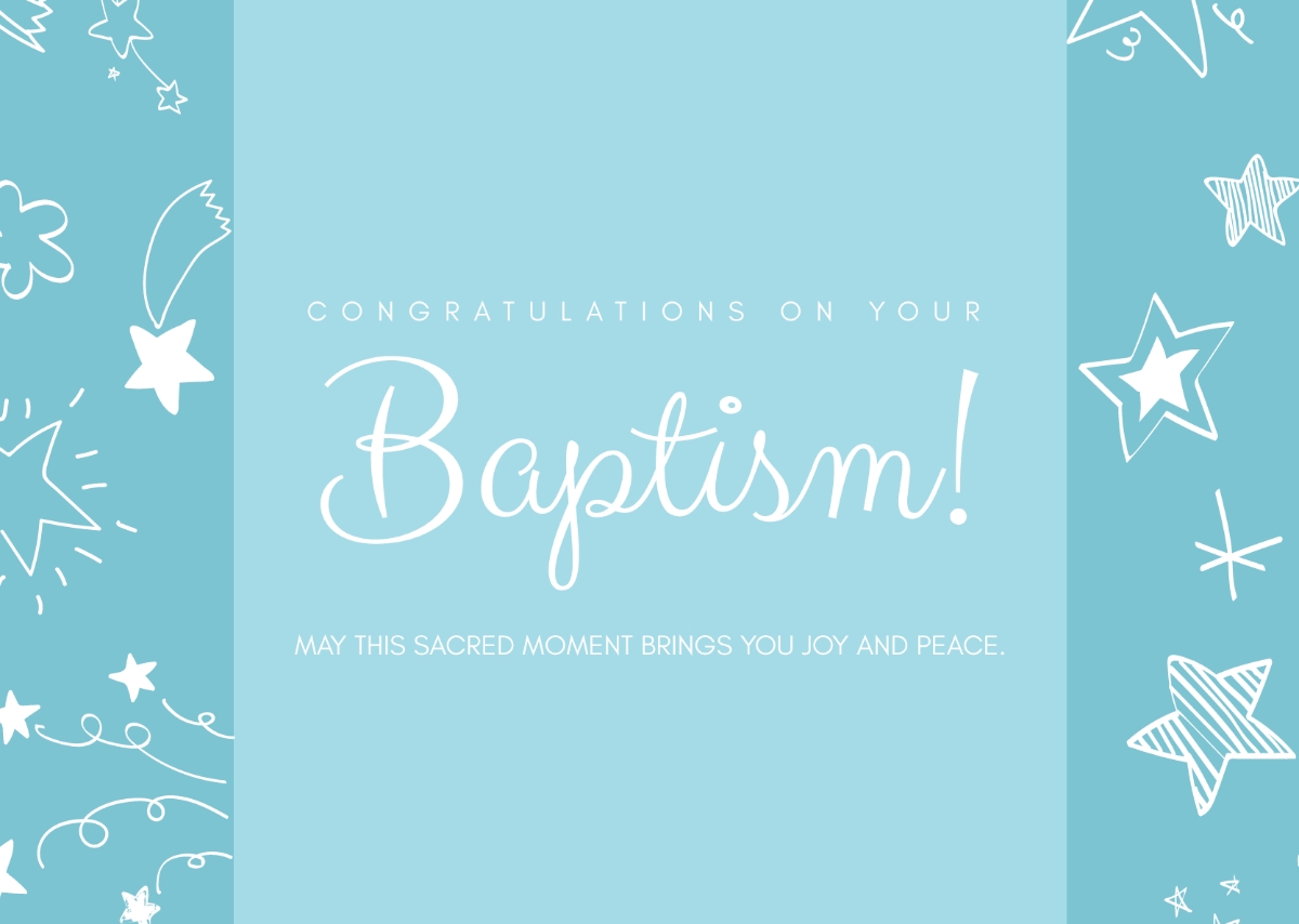Free Printable Baptism Cards