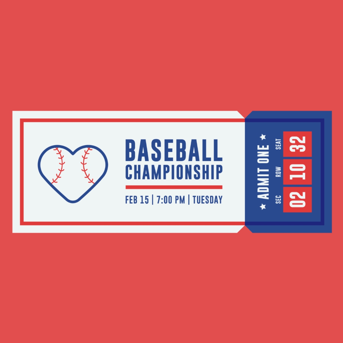 Free Baseball Ticket Templates Editable And Printable