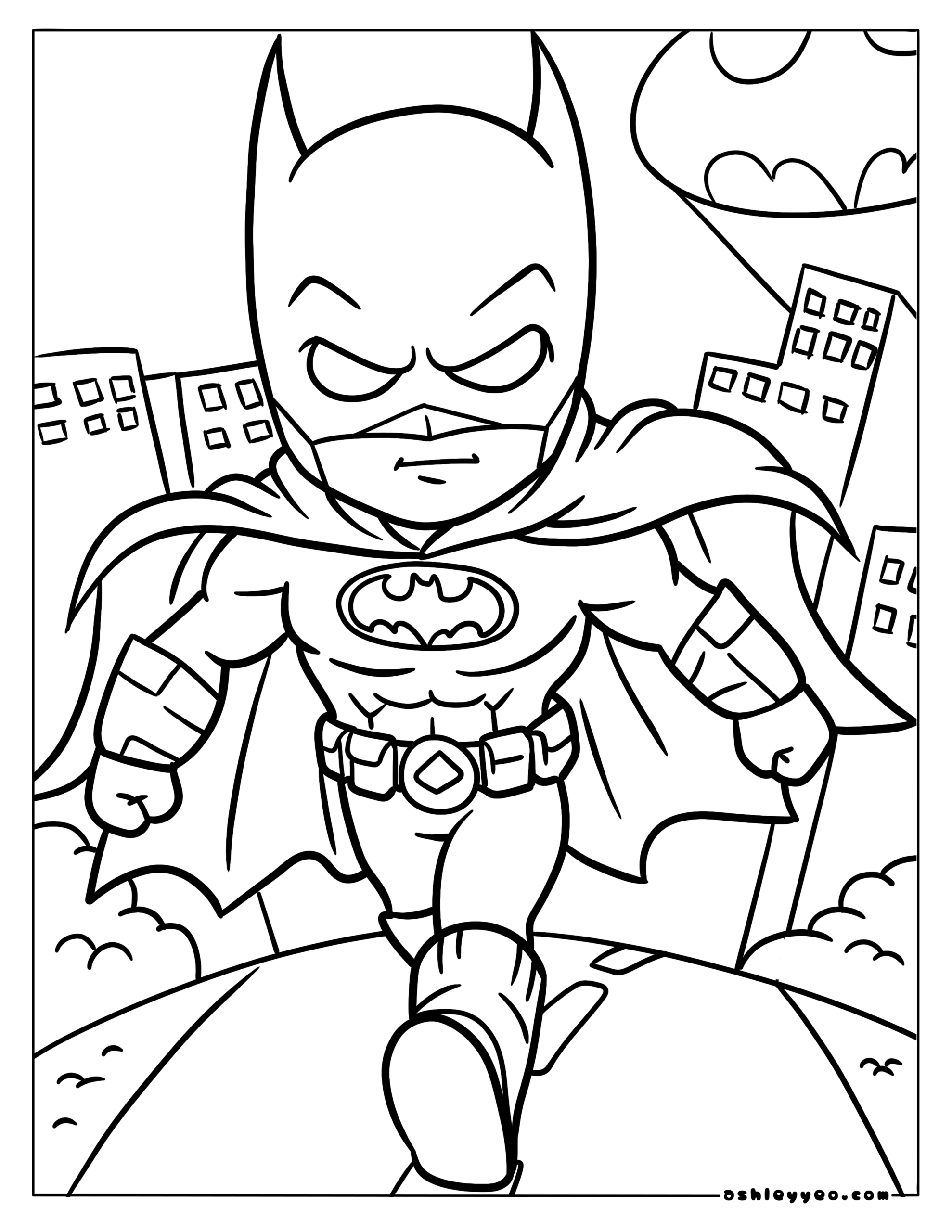 Free Printable Superhero Coloring Pages