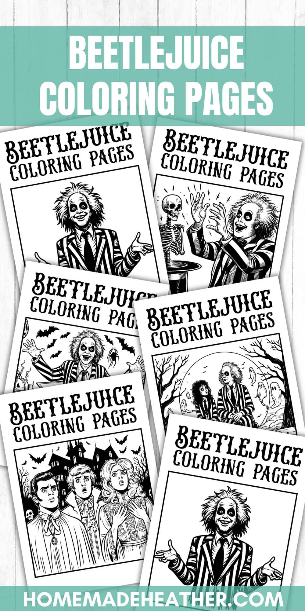 Free Beetlejuice Coloring Pages Printables Homemade Heather