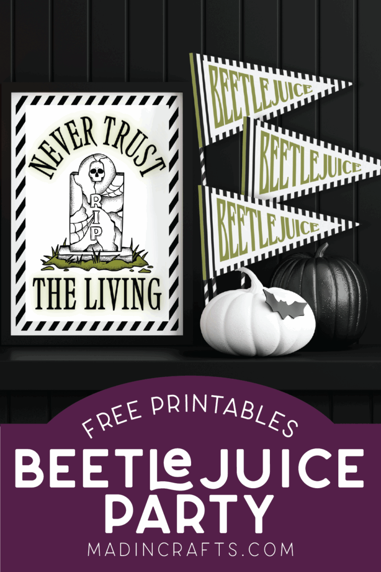 FREE BEETLEJUICE PARTY PRINTABLES Crafts Mad In Crafts
