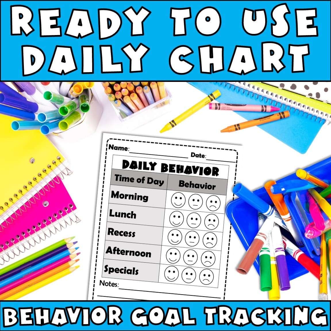 Free Behavior Chart For Individual Log Weekly And Daily Printable 