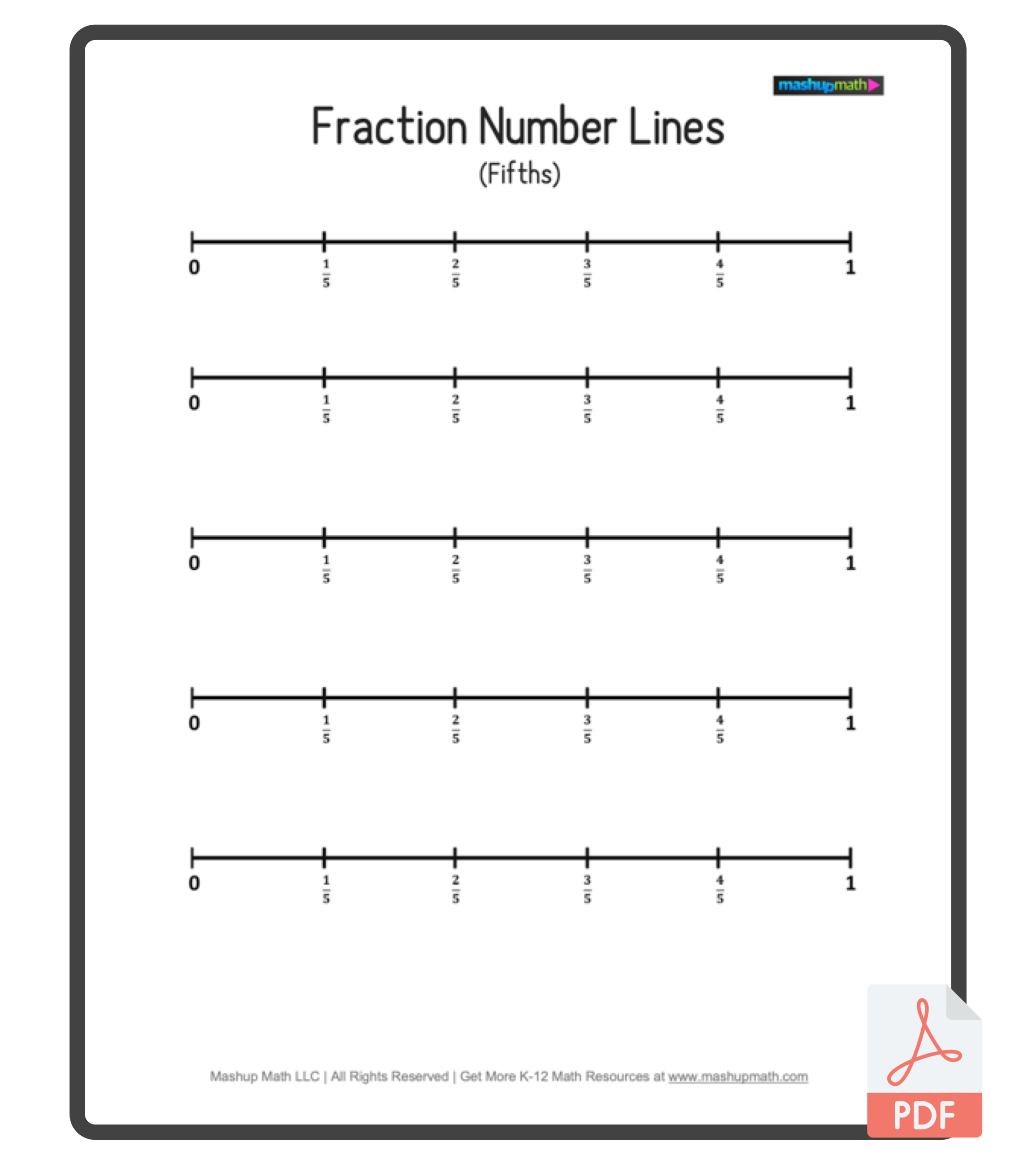 Free Printable Blank Number Lines
