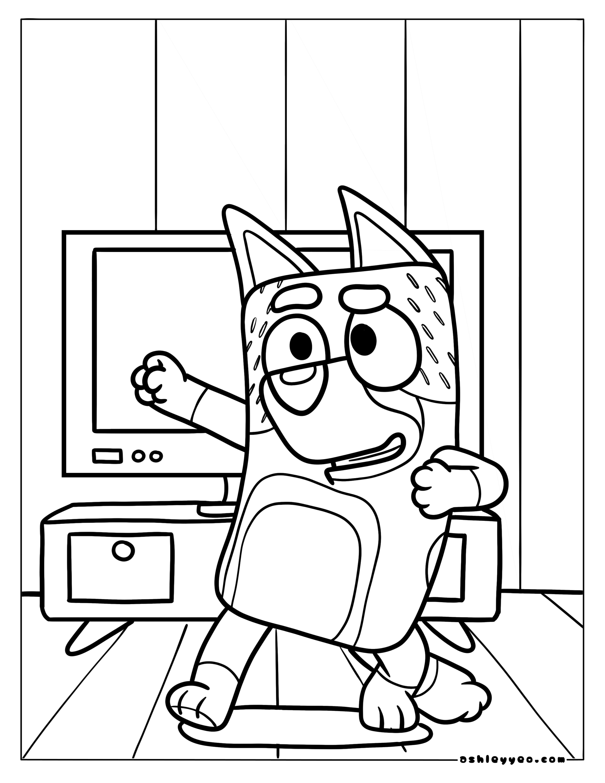 Free Printable Bluey Coloring Pages