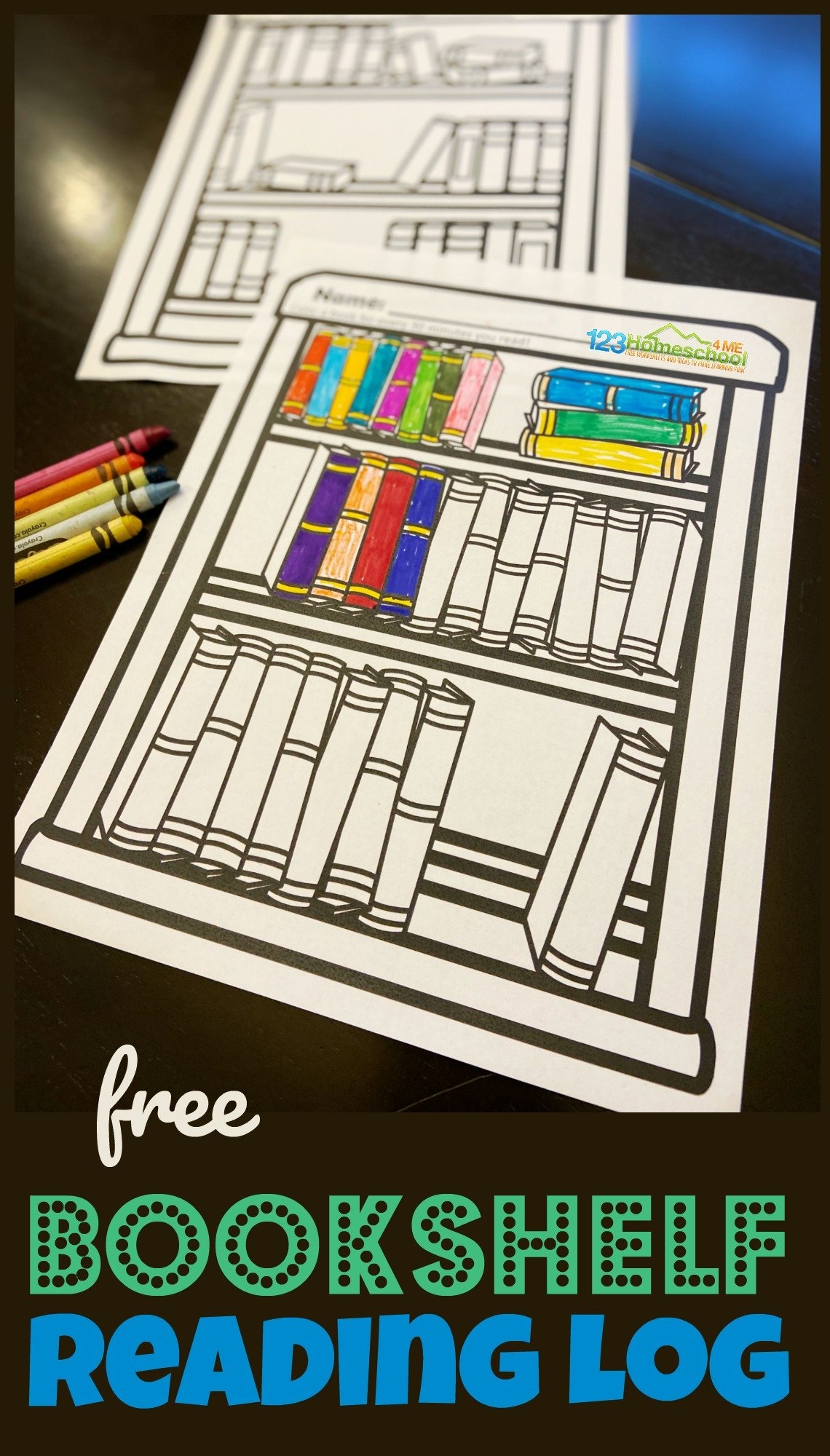  FREE Bookshelf Reading Log Printable Free Book Log Template