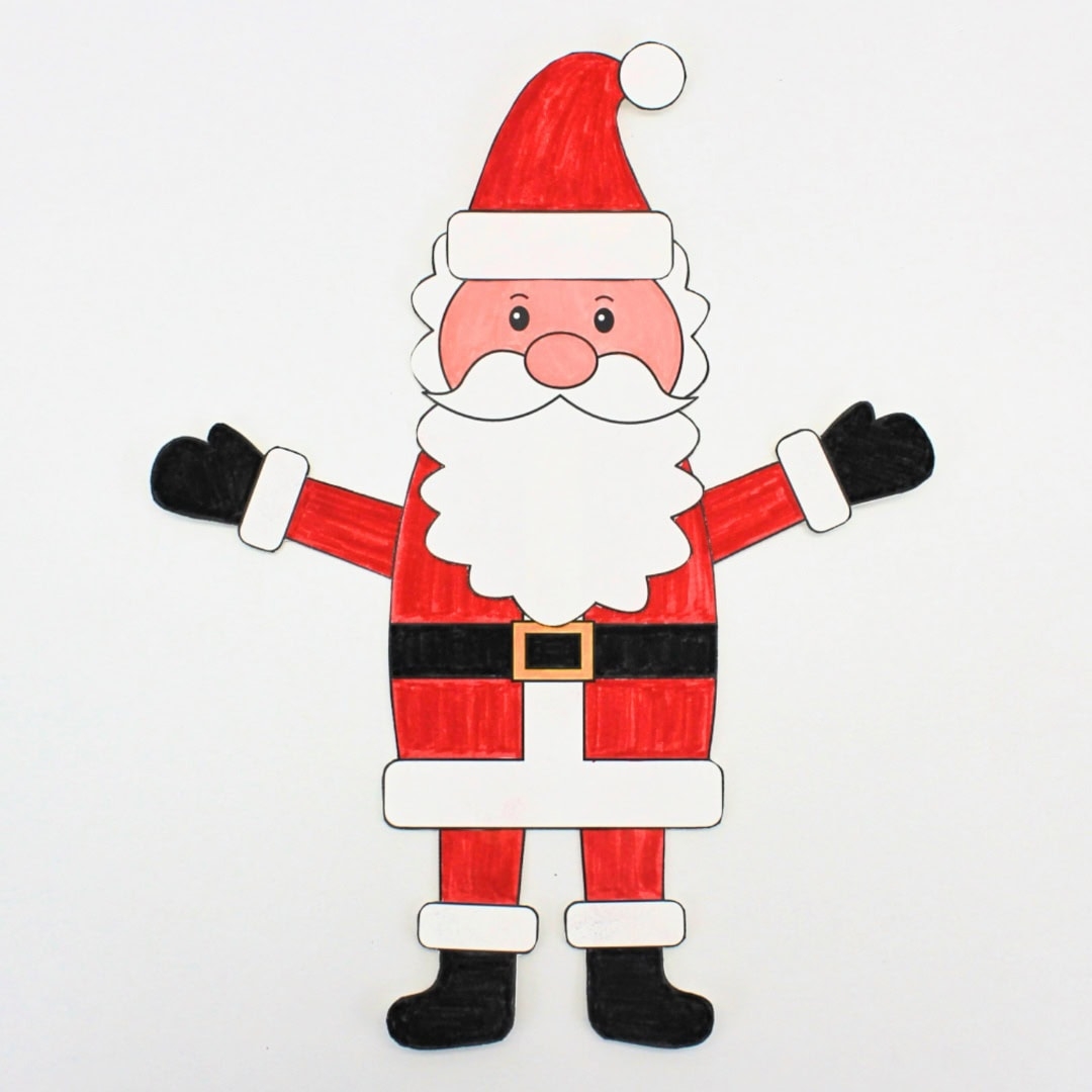 Free Build A Santa Printable The Craft at Home Family