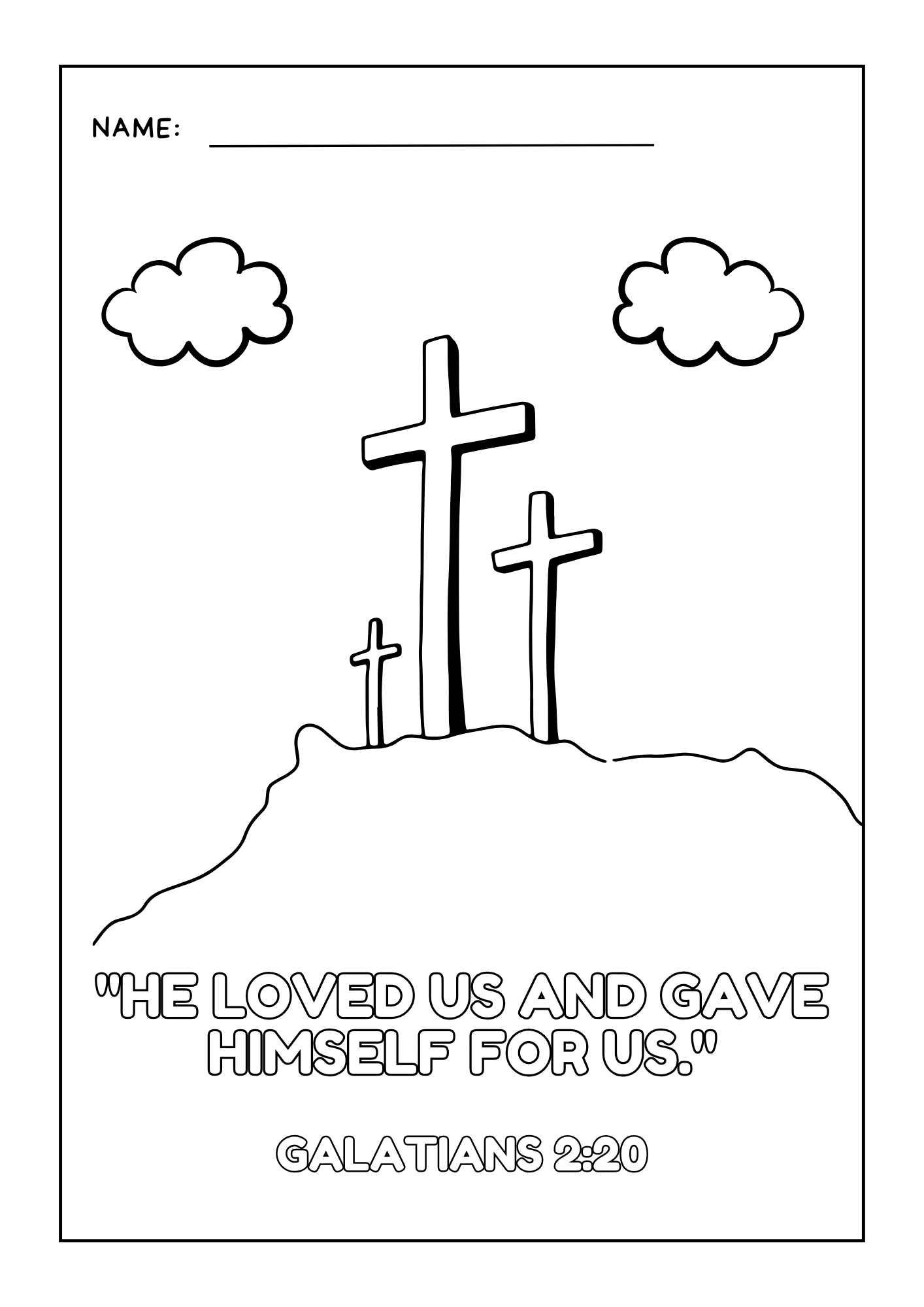 Free Christian Printable Easter Coloring Pages With Bible Verses Free Bible Worksheets