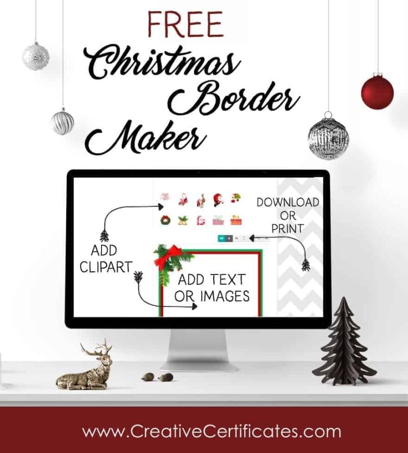 Free Christmas Border Templates Customize Online U0026 Download