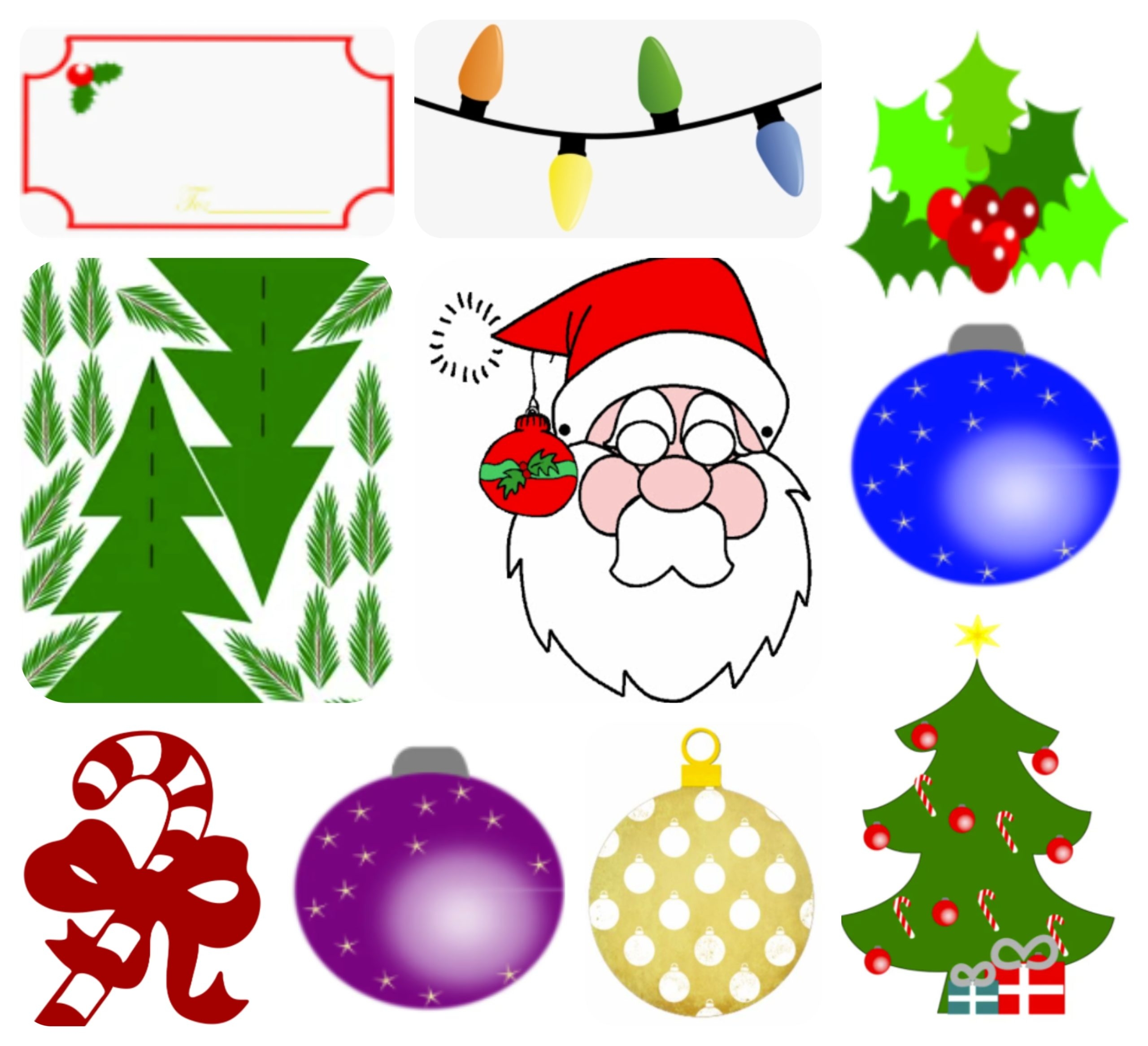 Free Christmas Drawings Paper Decorations Clip Art And Printable Templates Printerfriendly