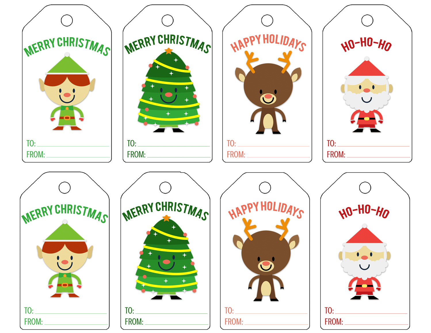 Printable Free Christmas Tags
