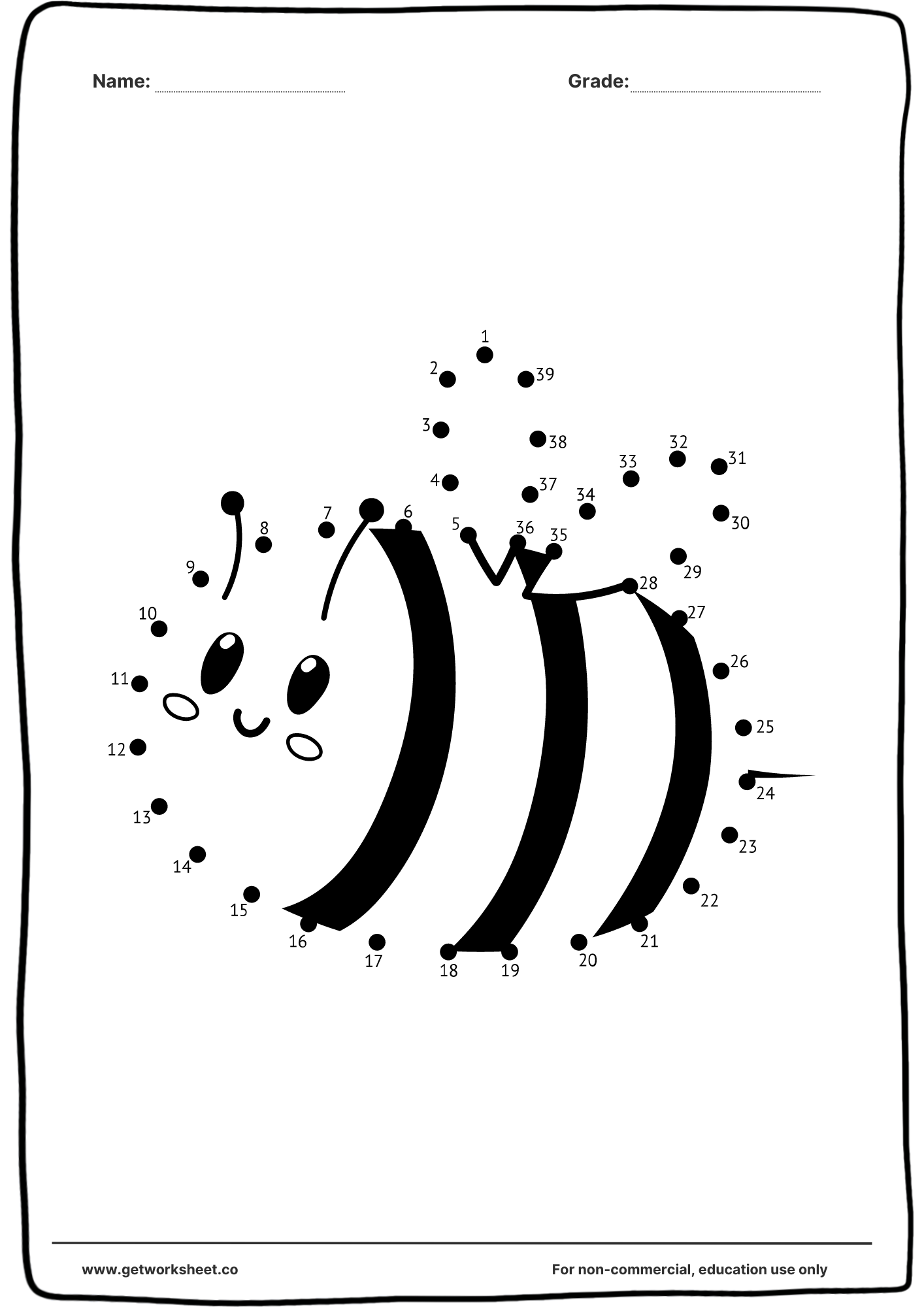 Connect The Dots Free Printables