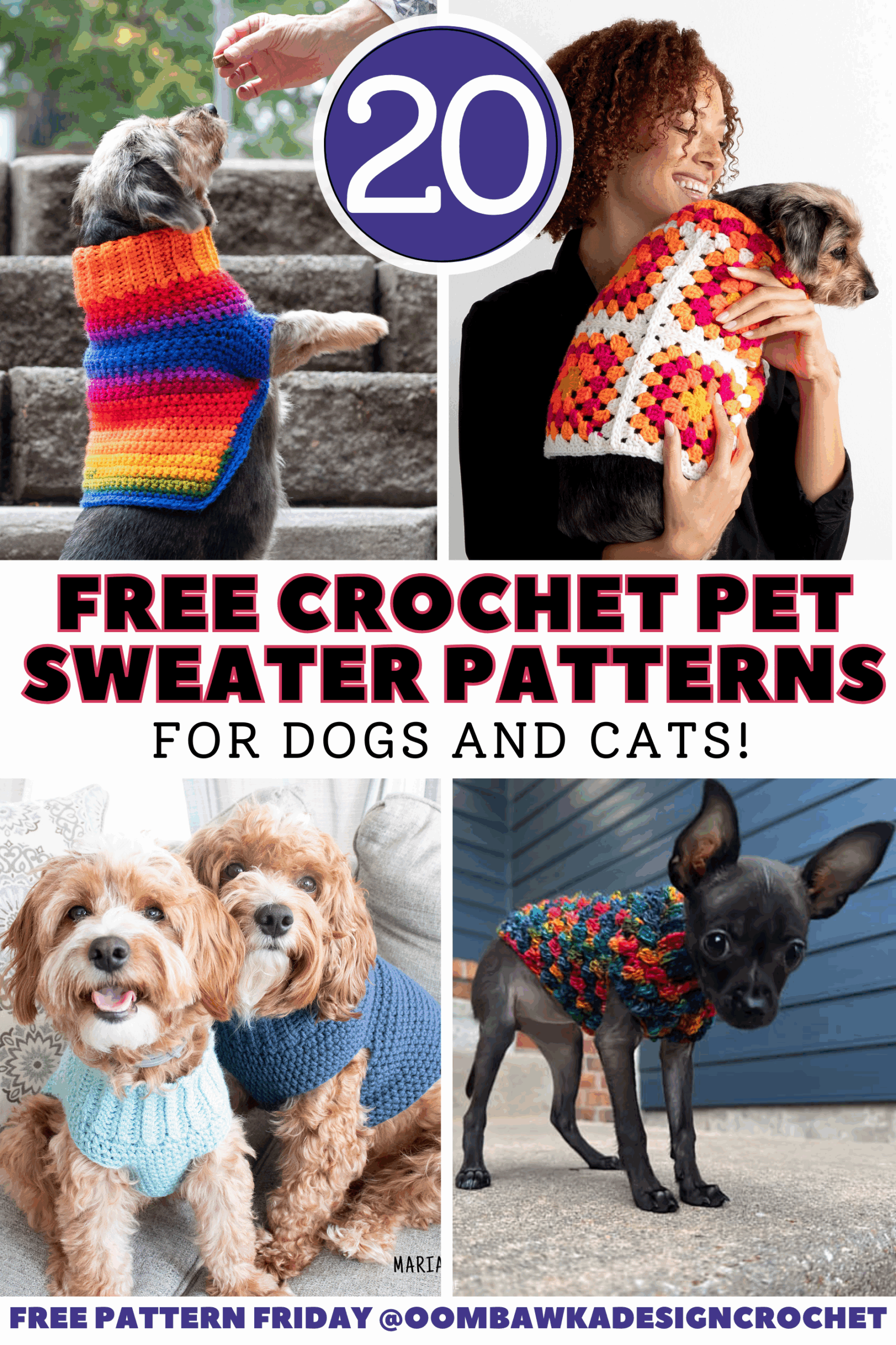 Free Crochet Pet Sweater Patterns For Dogs