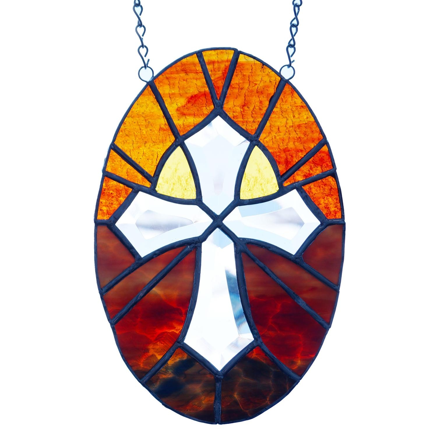 Free Cross Bevel Panel Pattern Window Delphi Glass
