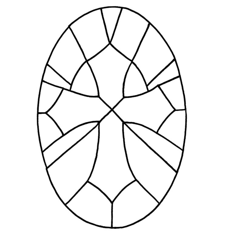 Free Cross Bevel Panel Pattern Window Delphi Glass