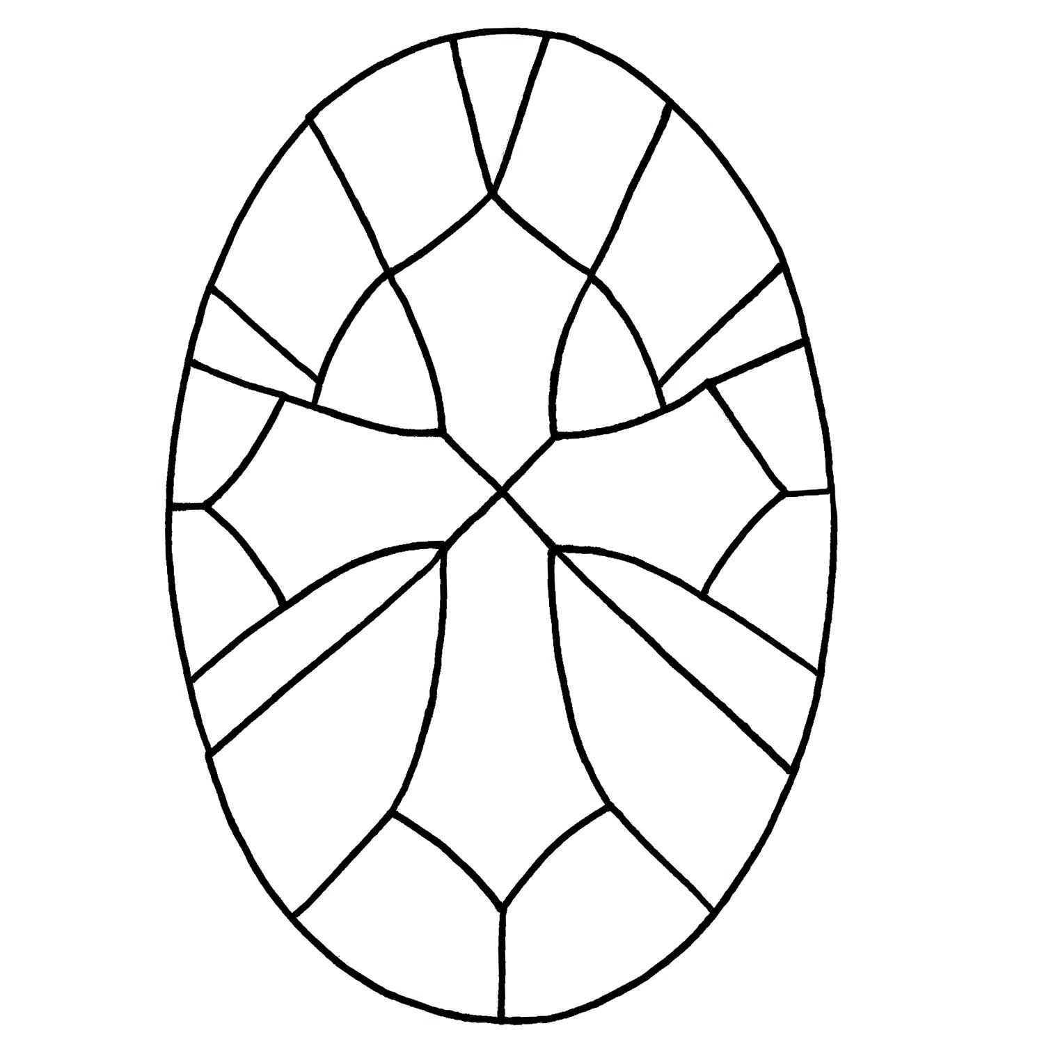 Free Cross Bevel Panel Pattern Window Delphi Glass