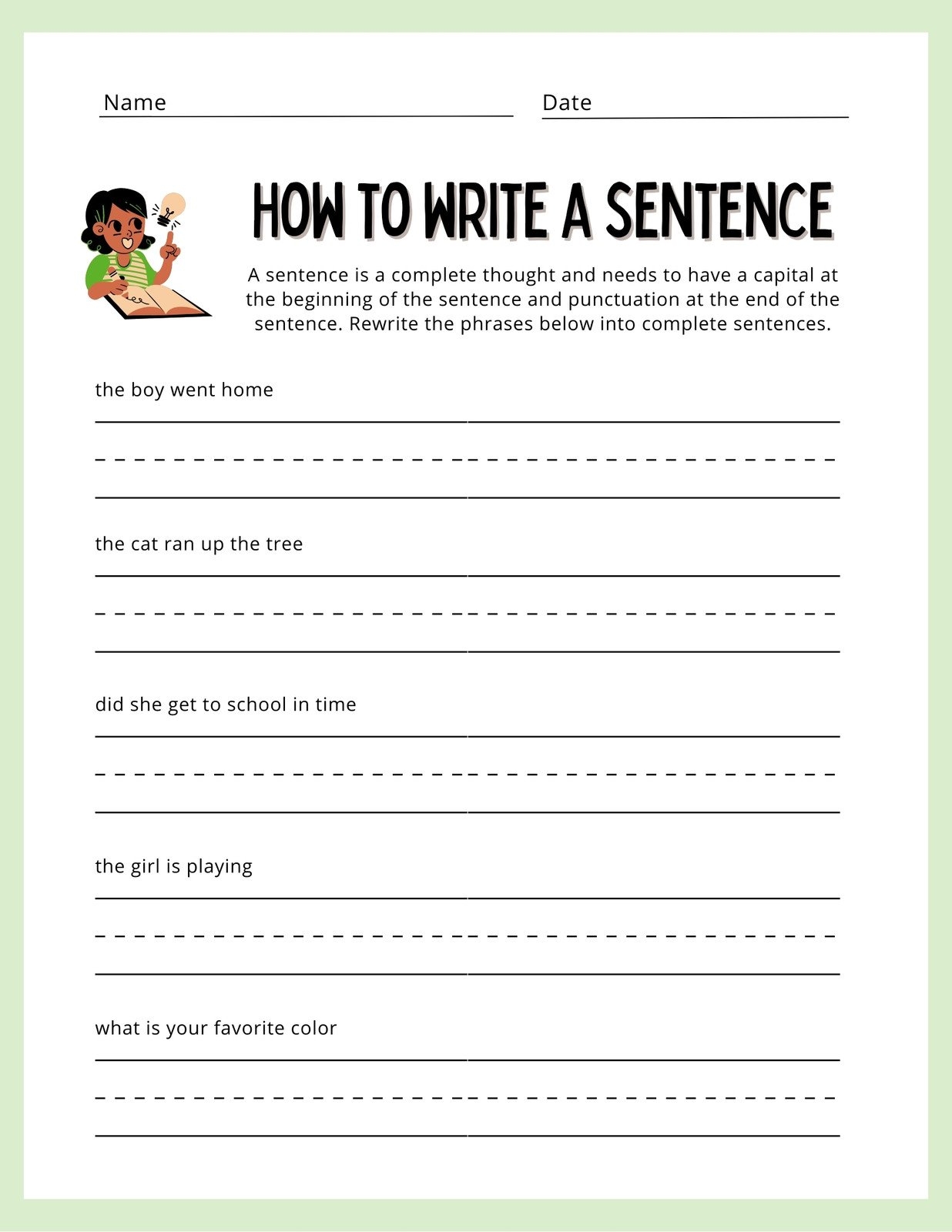 4th Grade Writing Worksheets Printables Free