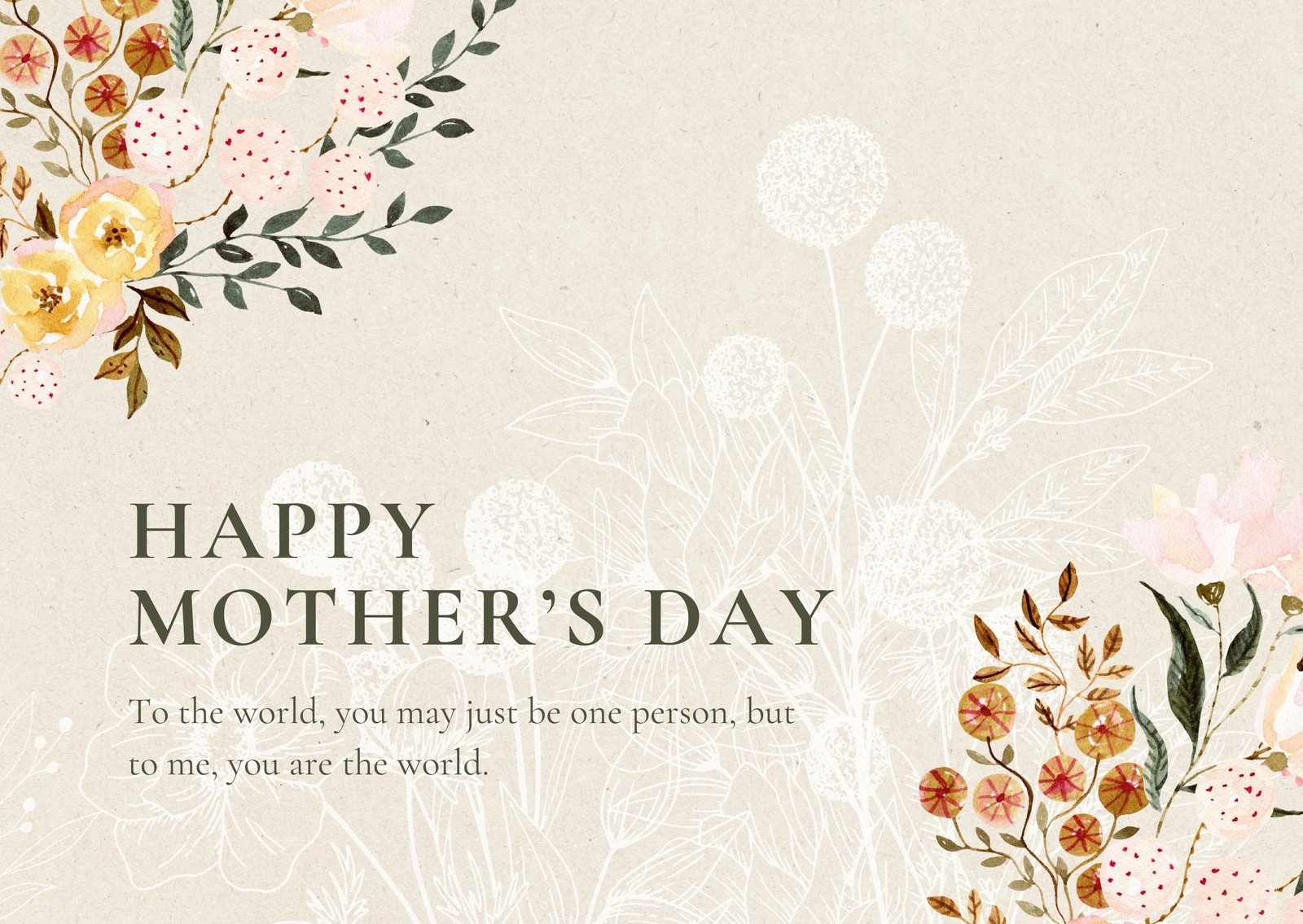 Free Custom Printable Mother s Day Card Templates Canva