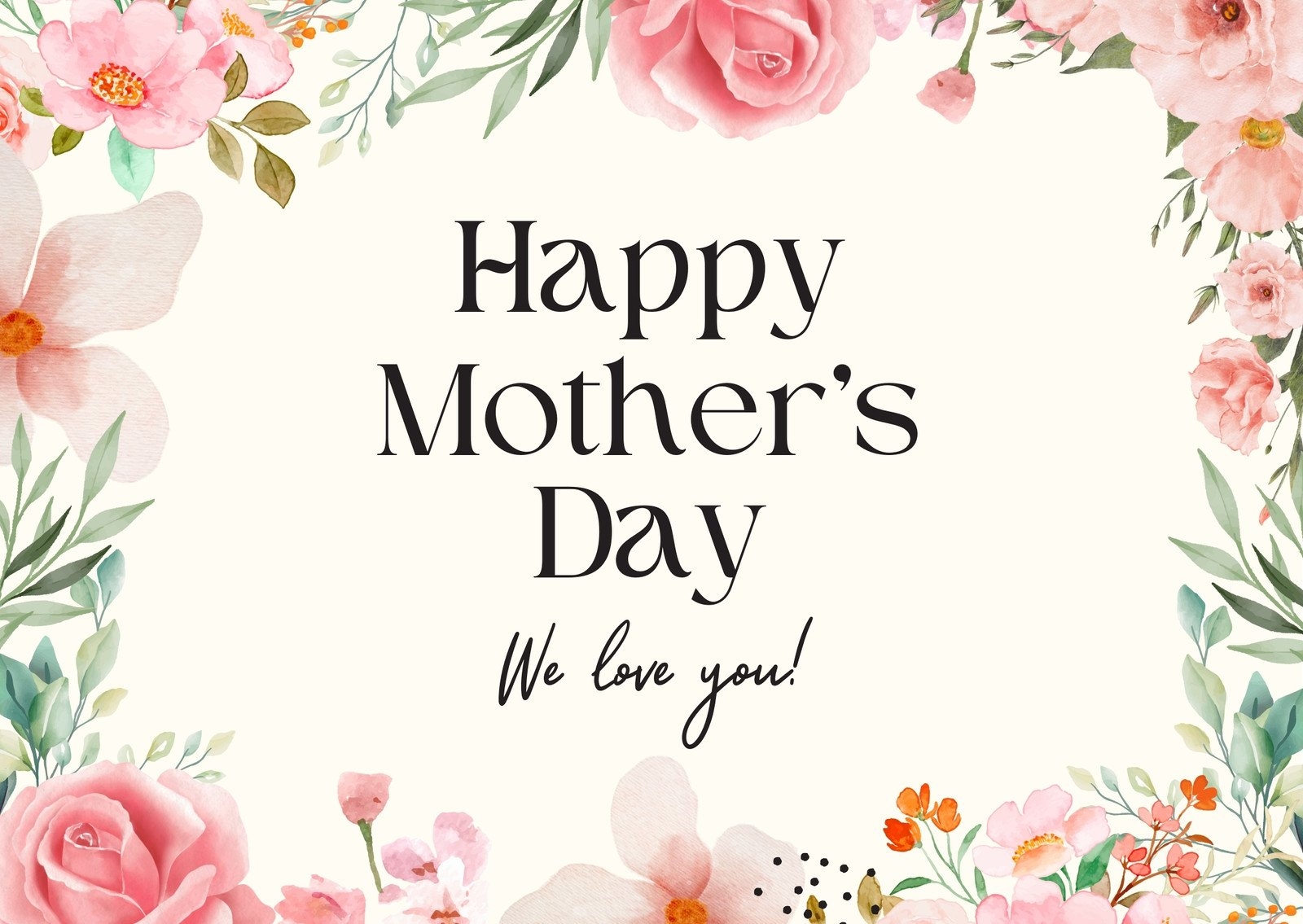 Free Custom Printable Mother s Day Card Templates Canva
