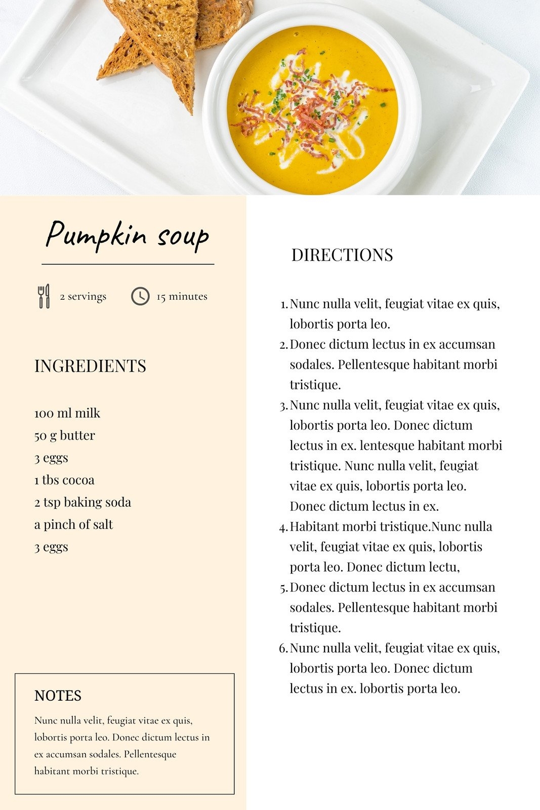 Free Custom Printable Recipe Card Templates Online Canva